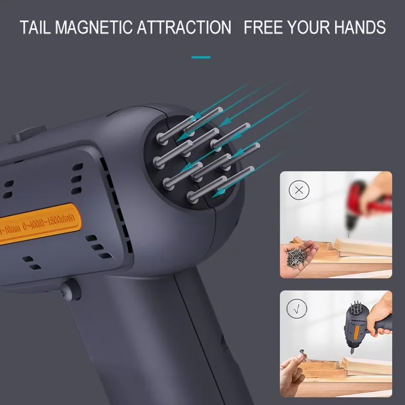 Essential Drills Driver with Battery, 12V, Battery Powered - Black - Residential Grade Model 220EB0