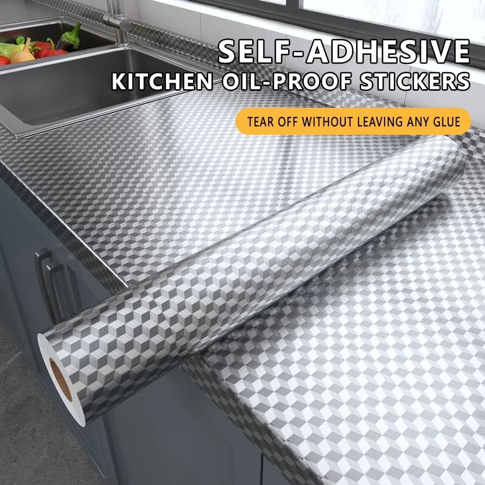 Compact Wallpaper with Durable, Waterproof - Clear Vinyl, Aluminum Foil Model 1BBAA0