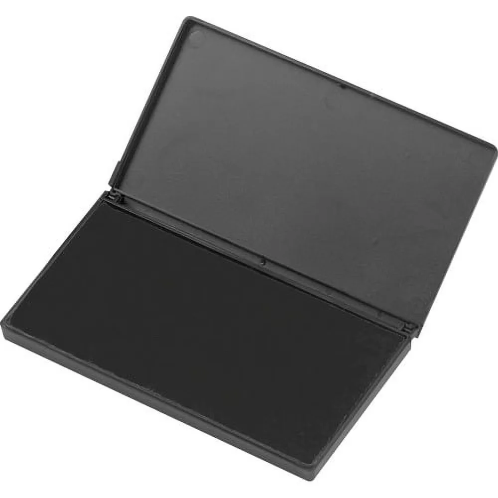 Essential Moving with Non-Toxic, Product Type - Stamp Pad, Width - 2.8" - Foam, Plastic Black Model 200CD9