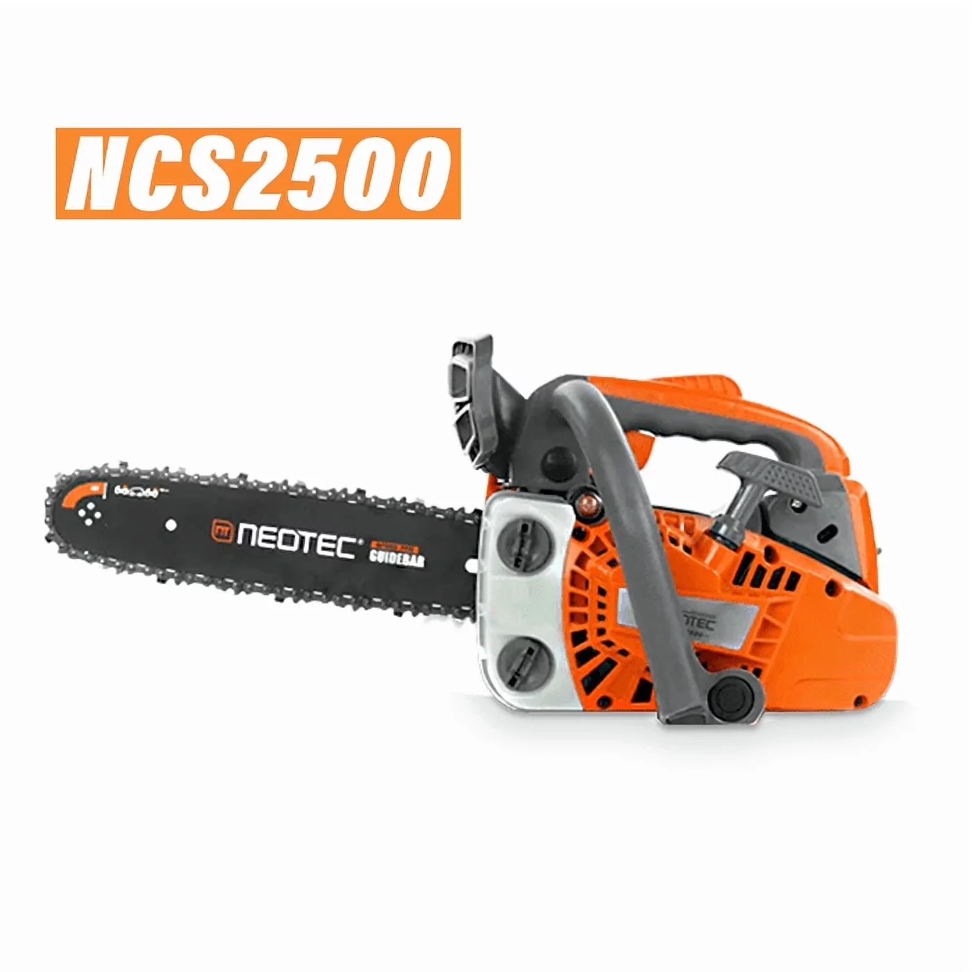 Chainsaw Professional with Anti-Vibration, 25.4cc Gas Top Handle - Gray Model CA906D