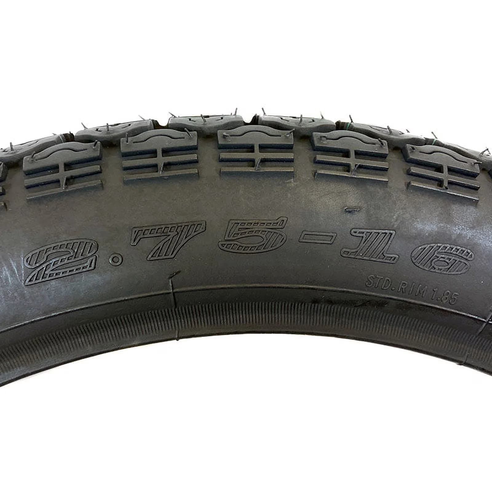 Motorcycle Tire Premium with Dot Approved, Load Range C | 6 P.R. | Load Rating 46, 2.75-16 (80/80-16 - Black Model A77A24