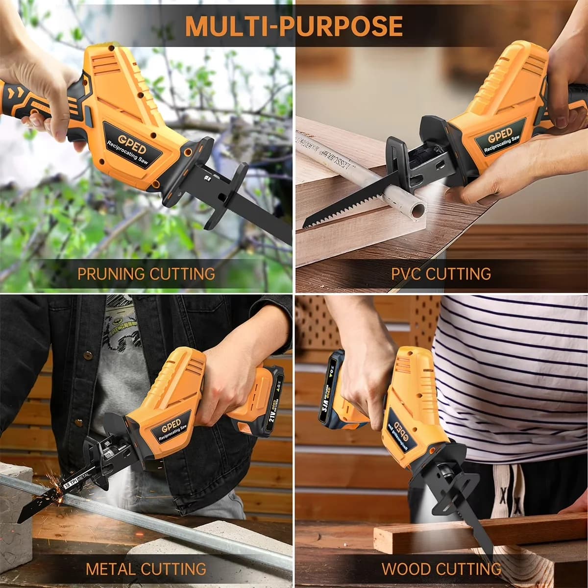 Essential Power Saw with Battery, LED, 20V - Built to Last Model 1F8E31