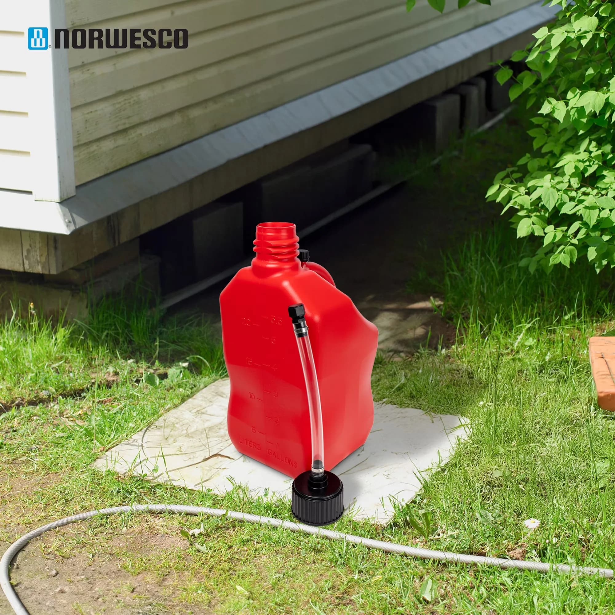 Replacement Parts Accessory Quality with Portable, 5.5 Gal, Material: Plastic - Red Polyethylene Model D258FF