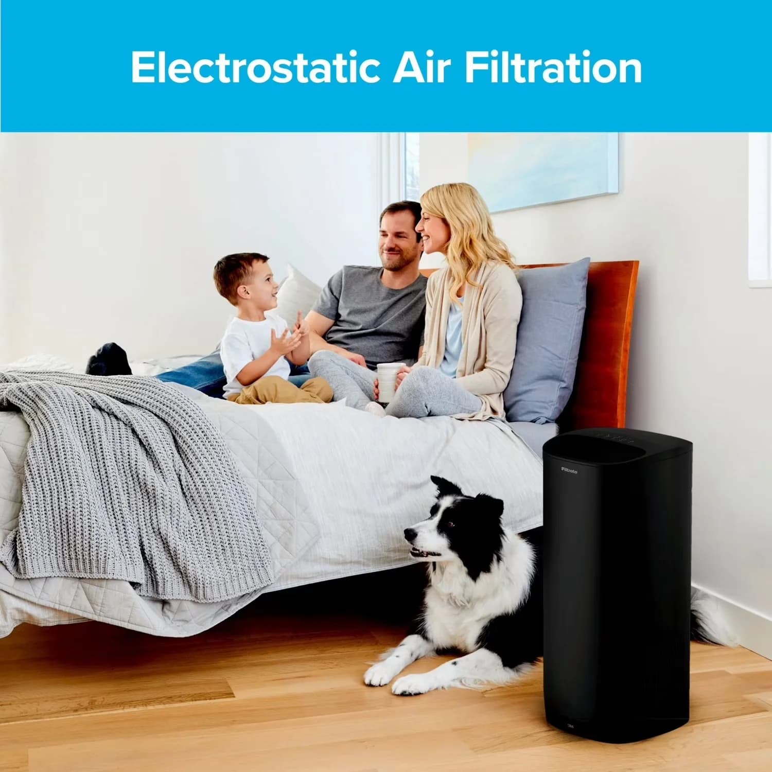 Compact Air Purifier with Variable Speed, Smart Technology Capable - White Model D89351