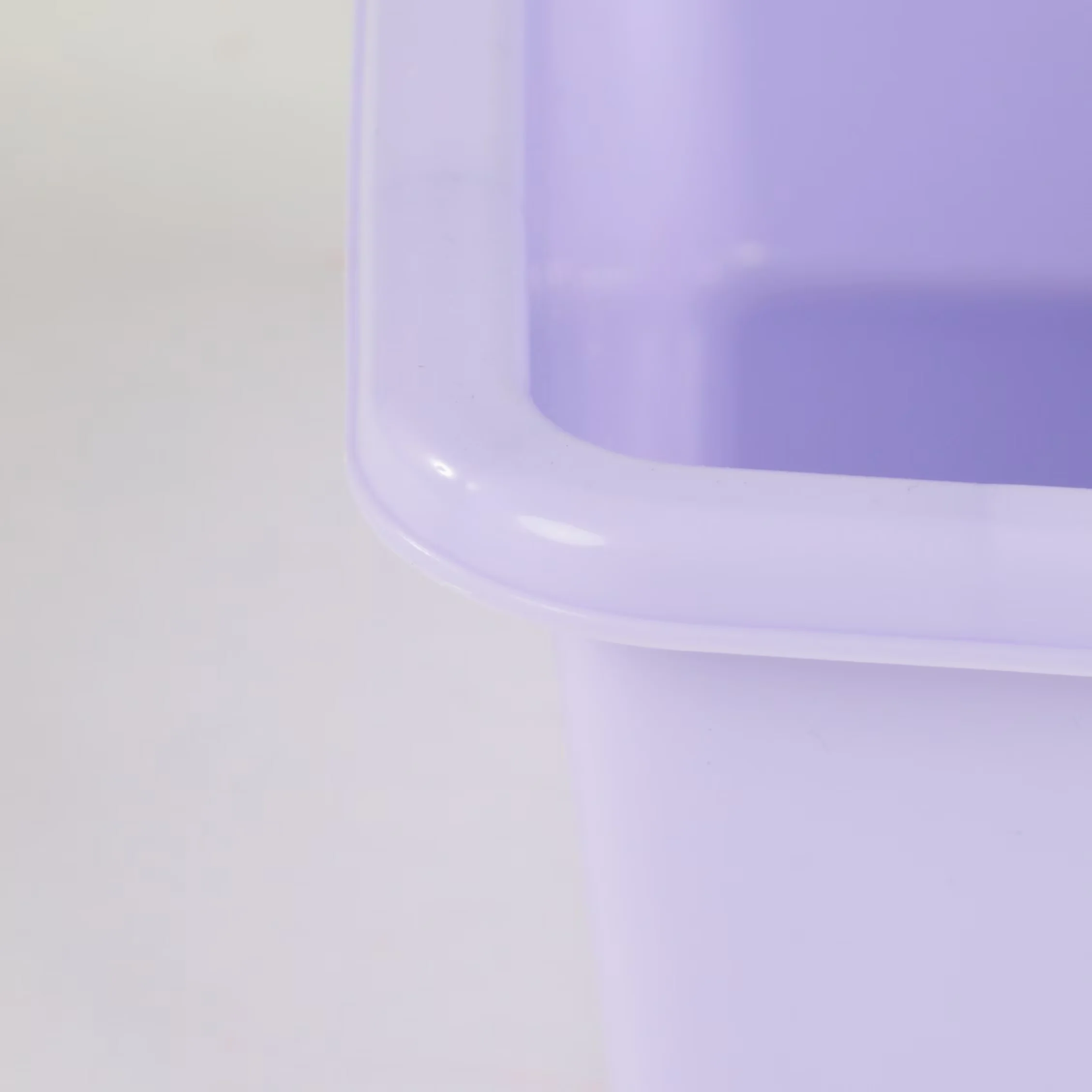 Quality Garage Storage Supply with Stackable, Height: 5.25 in, Set of 4 - Plastic Purple Model 748E11