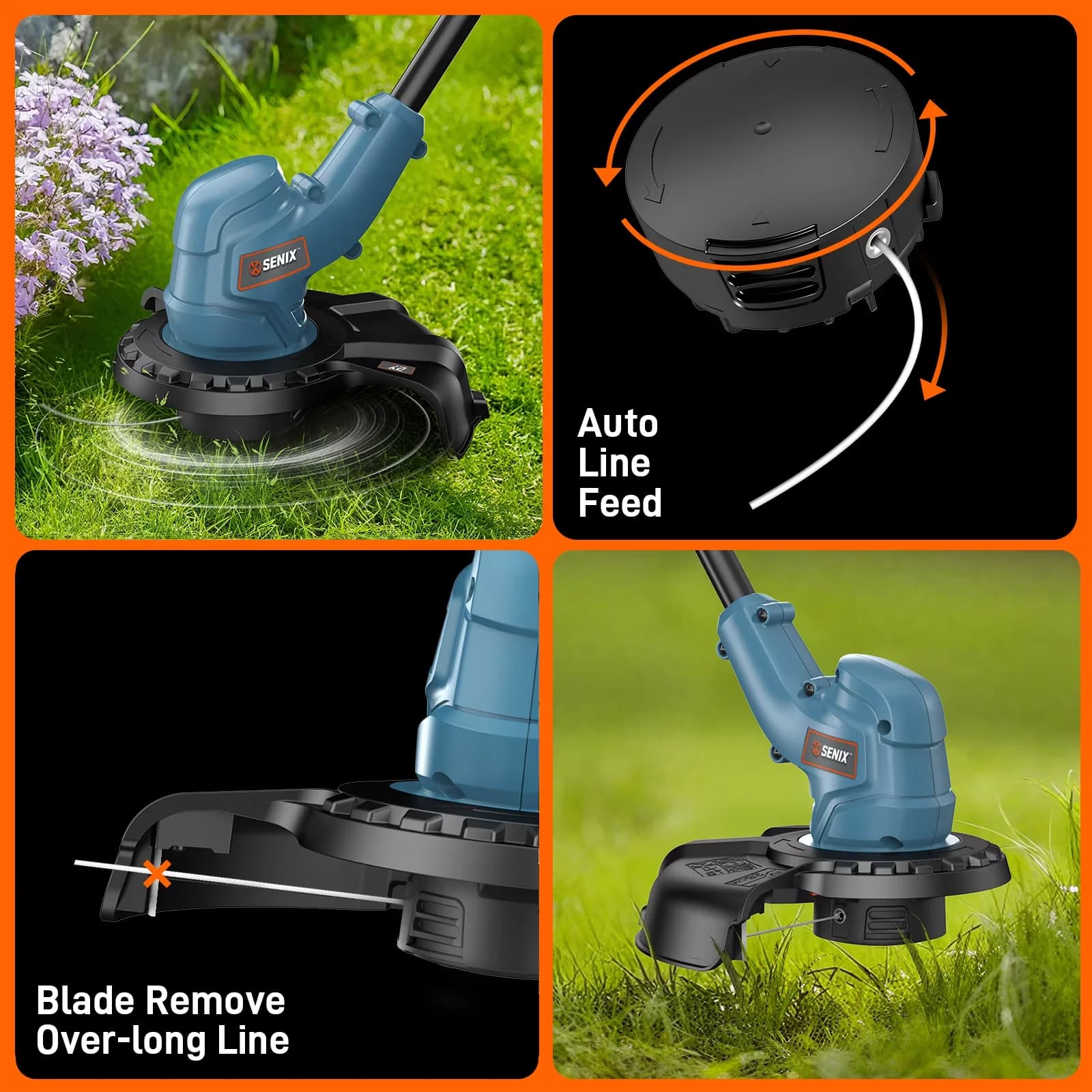 String Trimmer Quality with Battery, 20V, Edger Conversion Capable - Premium Collection Model B98F01