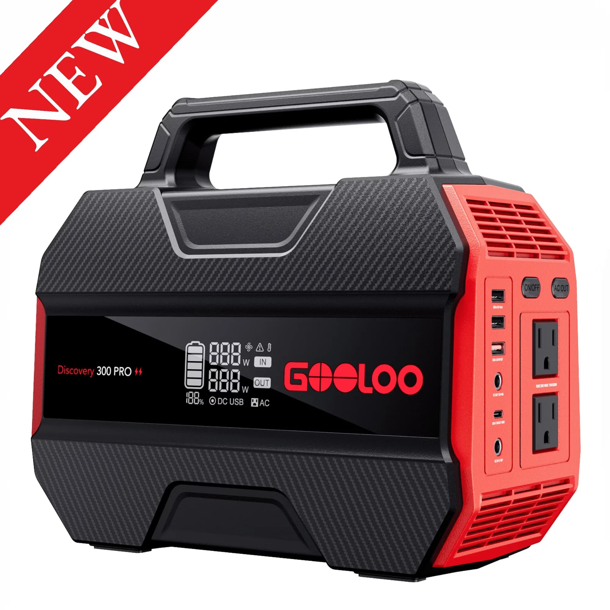 Professional Generator with 300W, 12V, Short Circuit Protection for Camping, Rv - Model 5B335A