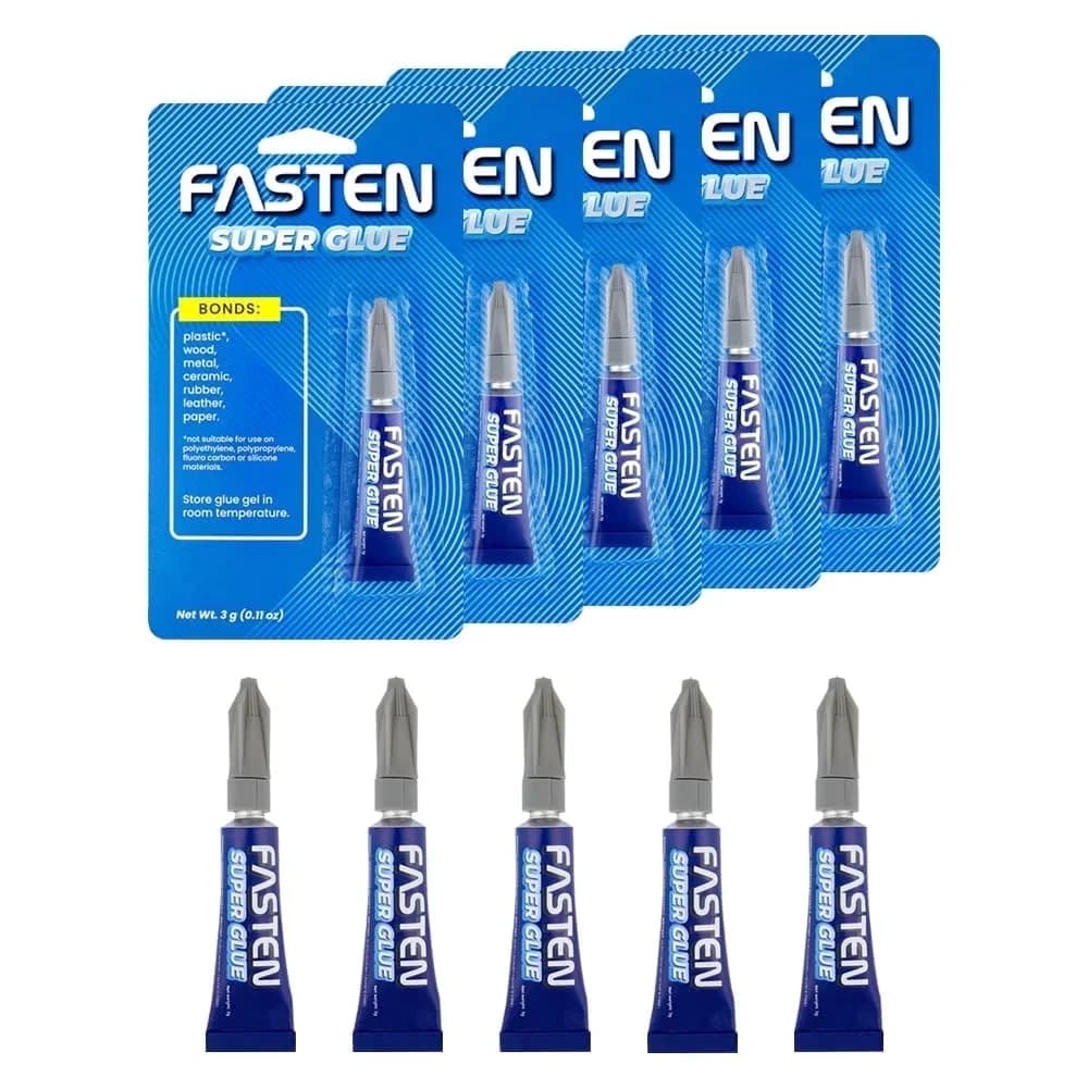 Reliable Adhesives Glues In Paint Supplies Tool with Super Glue Clear Gel, 3 Gram (0.11 oz) Tube (5 Pk) - Clear 5 x 3 oz Model 0003DE
