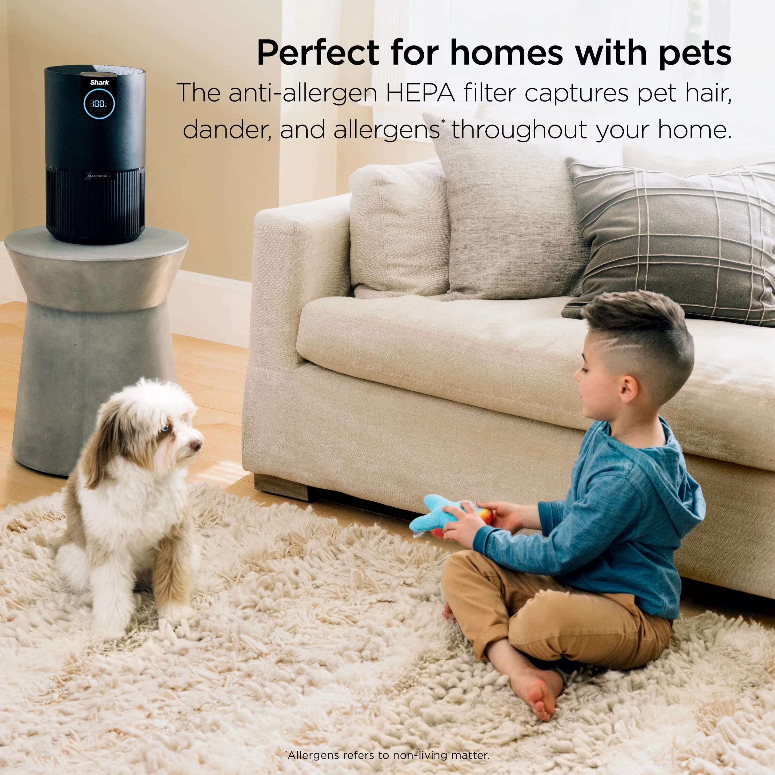 Efficient Air Purifier with Automatic Shut-Off, Variable Speed, Allergens - Model 0F7A28