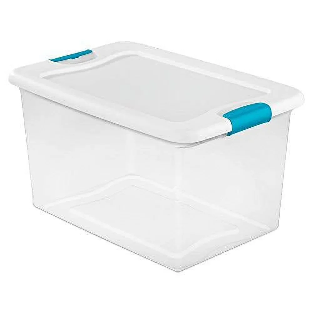 Garage Storage Supply Innovative with Stackable, 64 Qt. Latching Box White, Single unit option - Plastic White Model 522FDA
