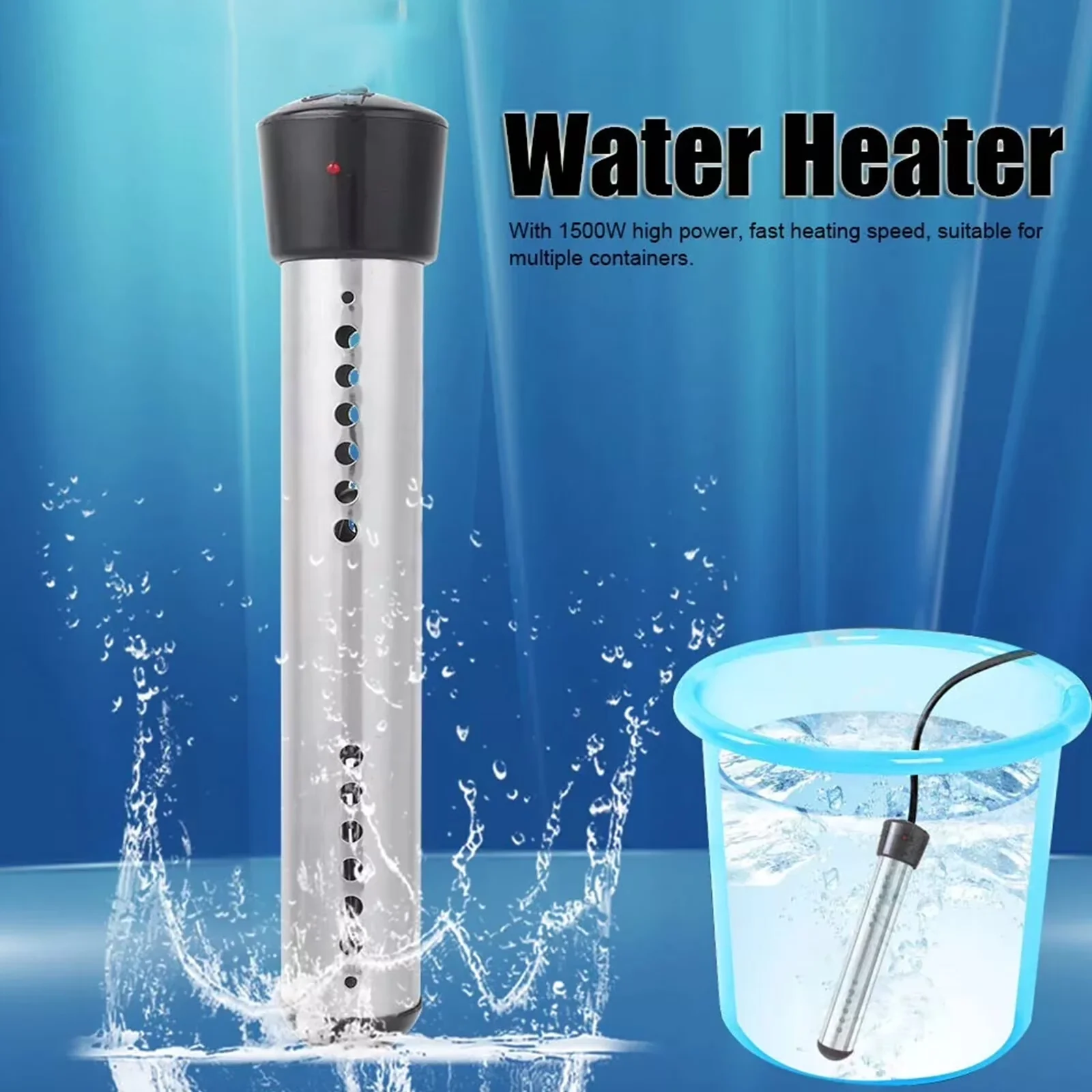 Plumbing Essential with 1500W, Auto Shut-Off, Fast Heats 5 Gallons of Water in Minutes - Model 076AD4