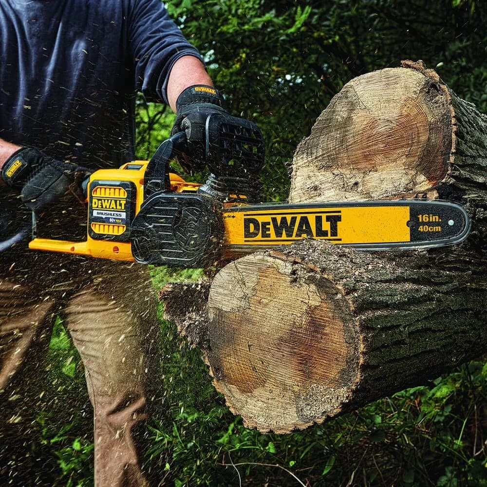 Sleek Chainsaw with Battery, 60V, Color: Yellow - Multicolor - Satisfaction Guaranteed Model C8A897
