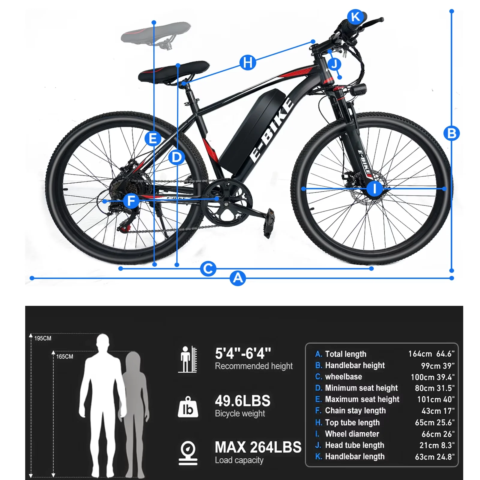 Electric Bike Reliable with Battery, 1200W, Adjustable Height - Satisfaction Guaranteed Model CD3F08