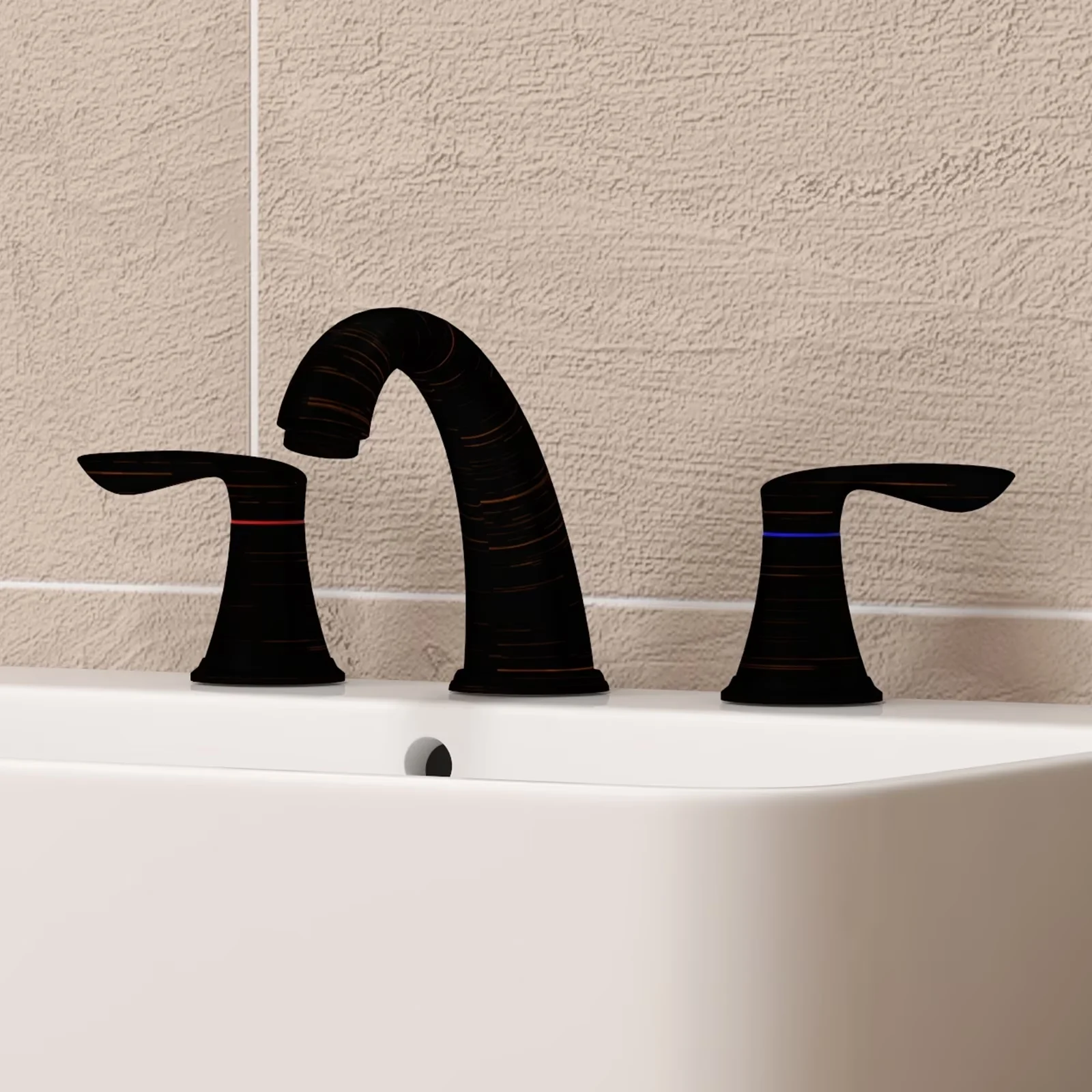 Plumbing Reliable with Easy Installation, Product Height: 4.94 inches (125 mm) - Ceramic Valve+Zinc Alloy + Plastic Bronze Model 7C6AFA