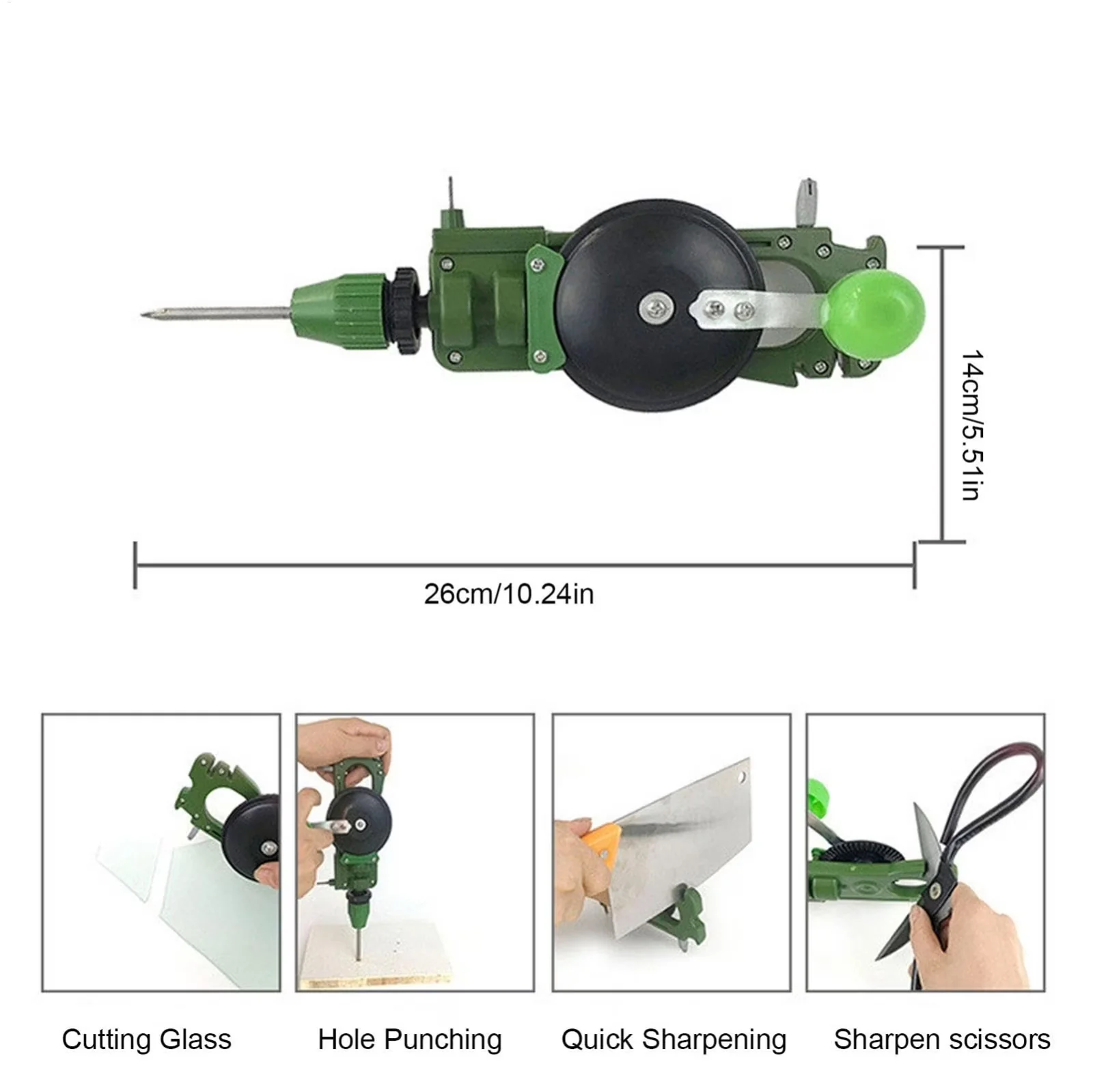 Versatile Drills Driver with Cordless, Compact Cordless Hand Drill - Green Model 10B63E