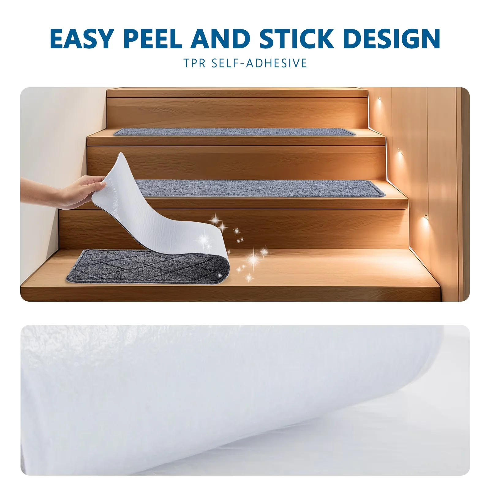 Building Material Compact with Self-Adhesive, Easy-To-Use - Polyester Gray Model 611376