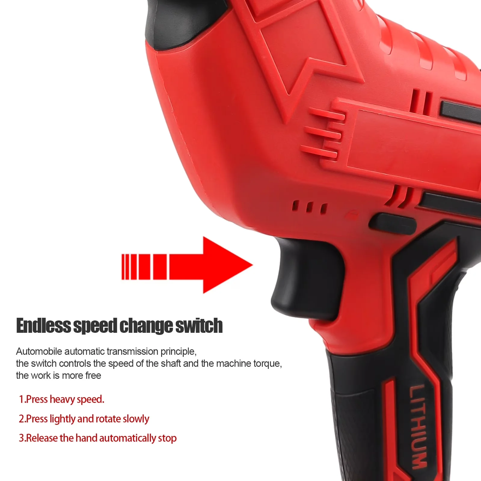 Modern Power Saw with Battery, LED, 2 Rechargeable Battery - 24V - Industrial Grade Model 408C89
