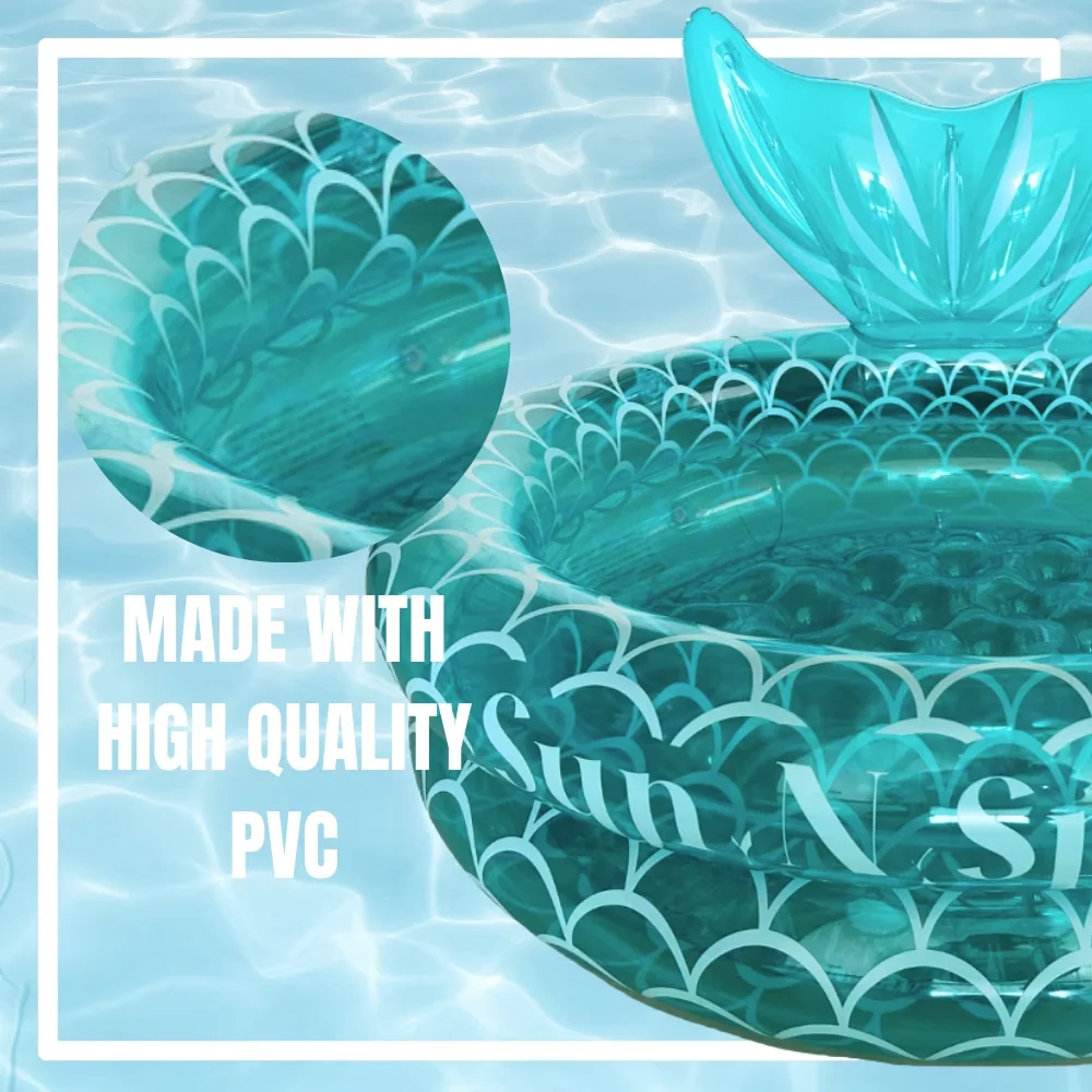 Premium Inflatable Pool with Puncture Resistant, Fade Resistant - Blue Model FBB2A4