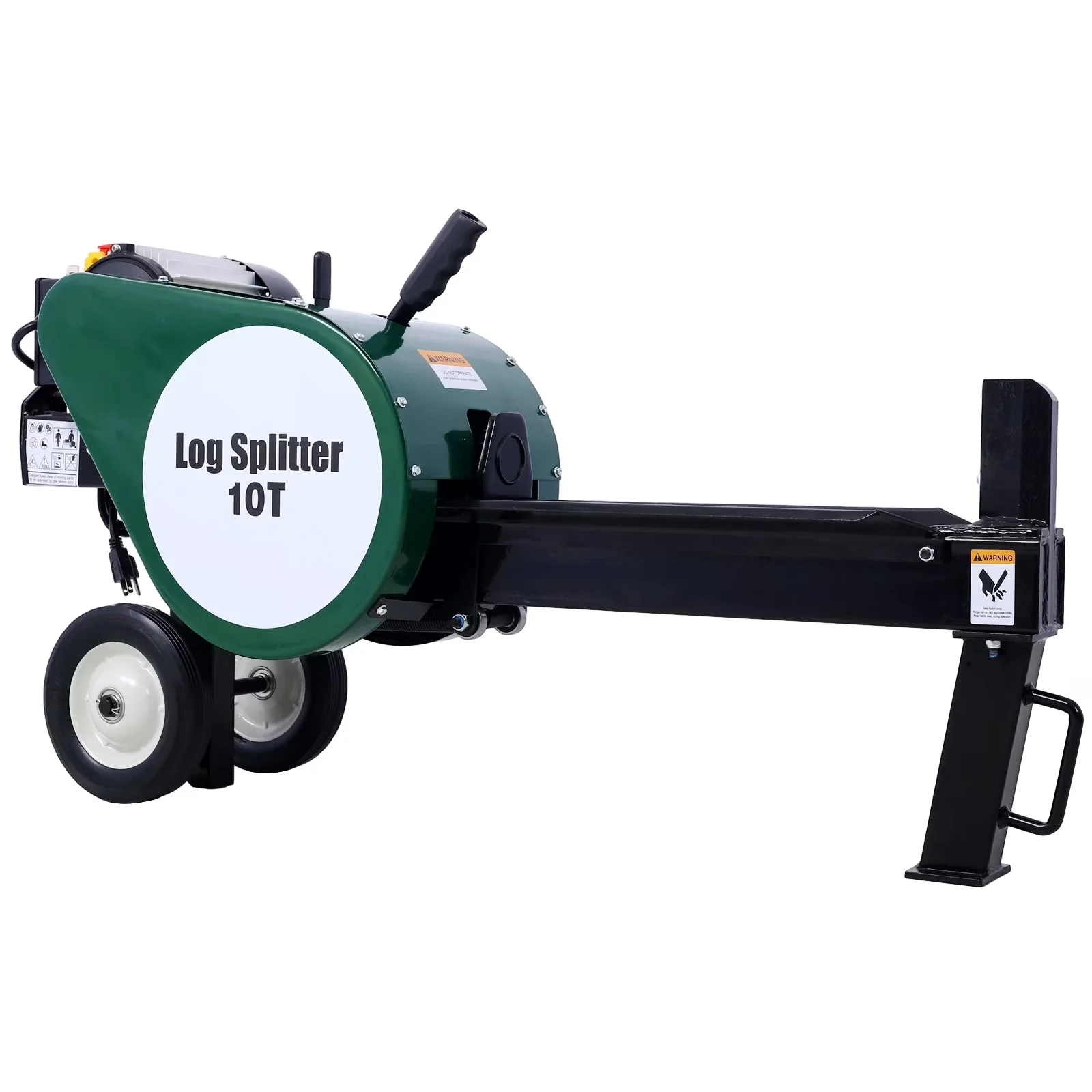 Professional Logsplitter with Wheeled - Green 16A - Rustic Charm Model D41B36