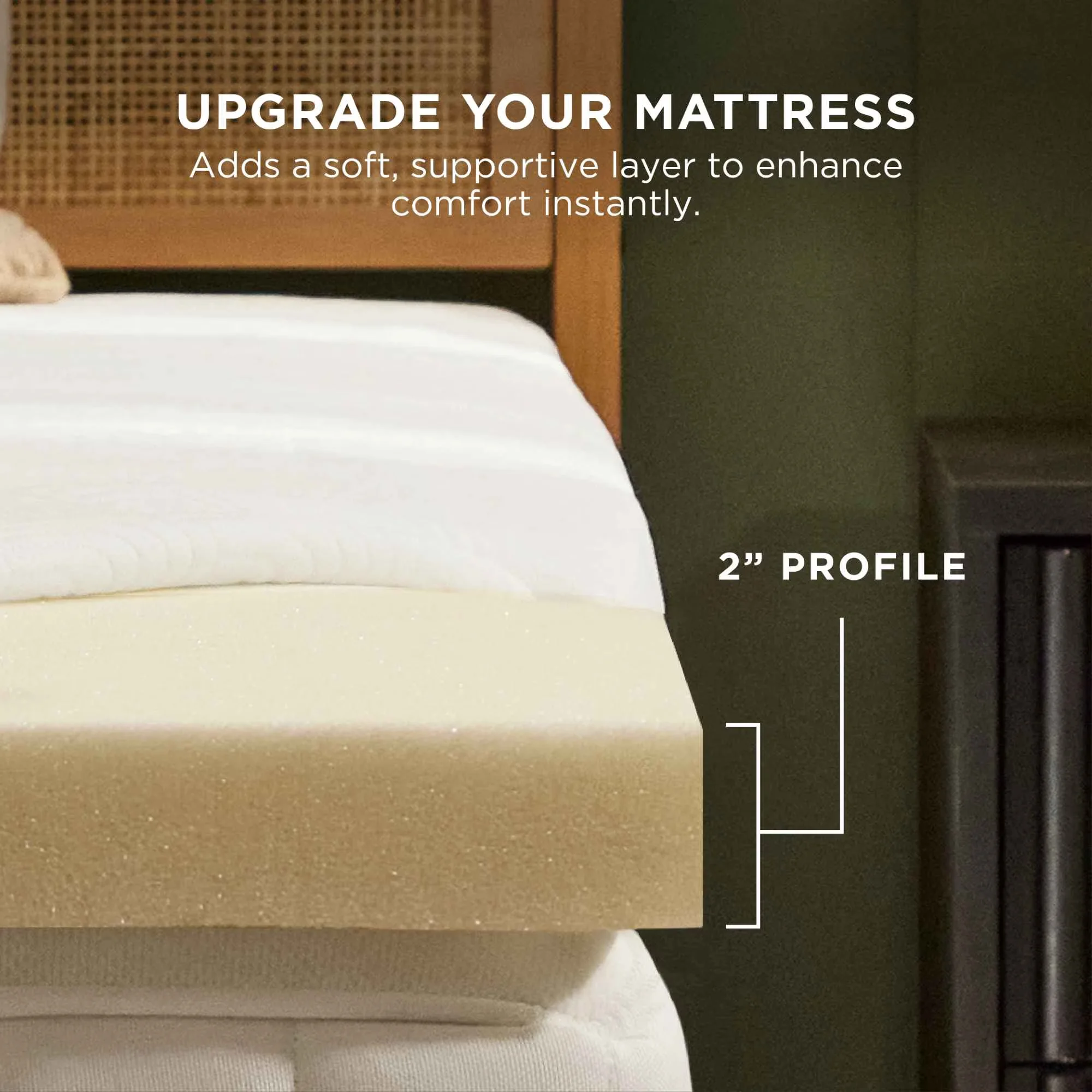 Mattresses Accessory Compact with Removable Cover, Breathable - Memory Foam Model 45ACD4