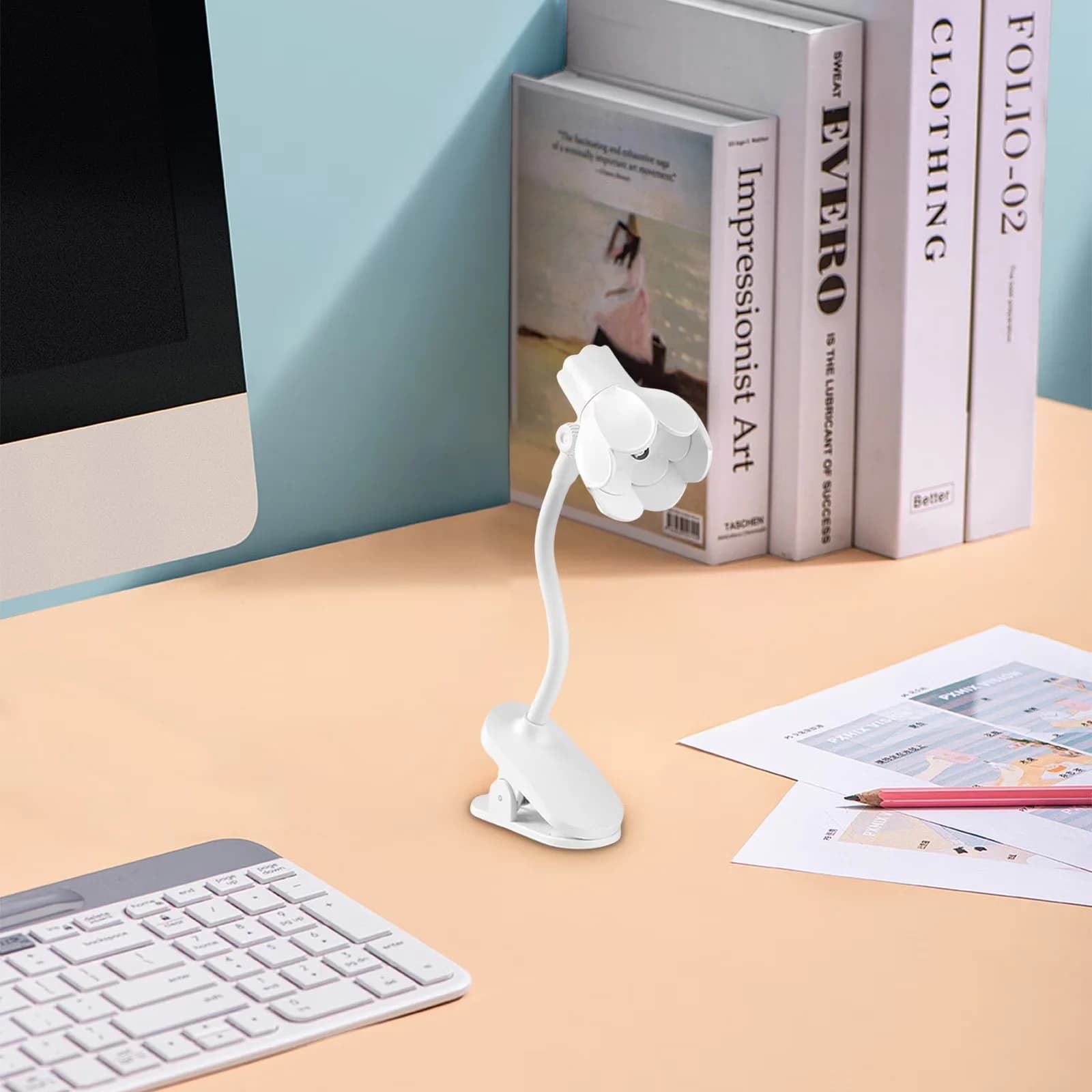 Desk Lamp Modern with LED, Energy Efficient, Book Light Reading Light Book Lights - Model FC64E7