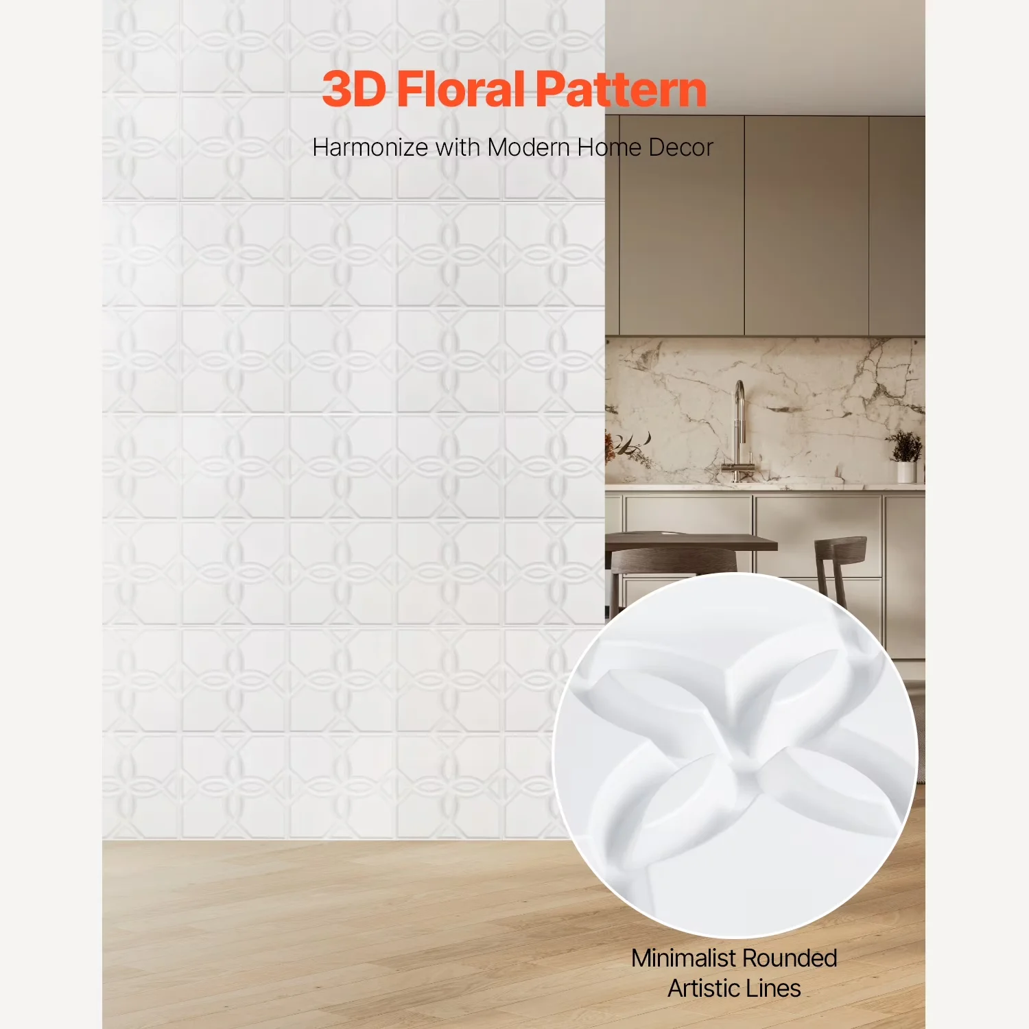 Durable Wallpaper Wall Decals Wall Covering with Waterproof, 3D Coverings - Multicolor Model 734473