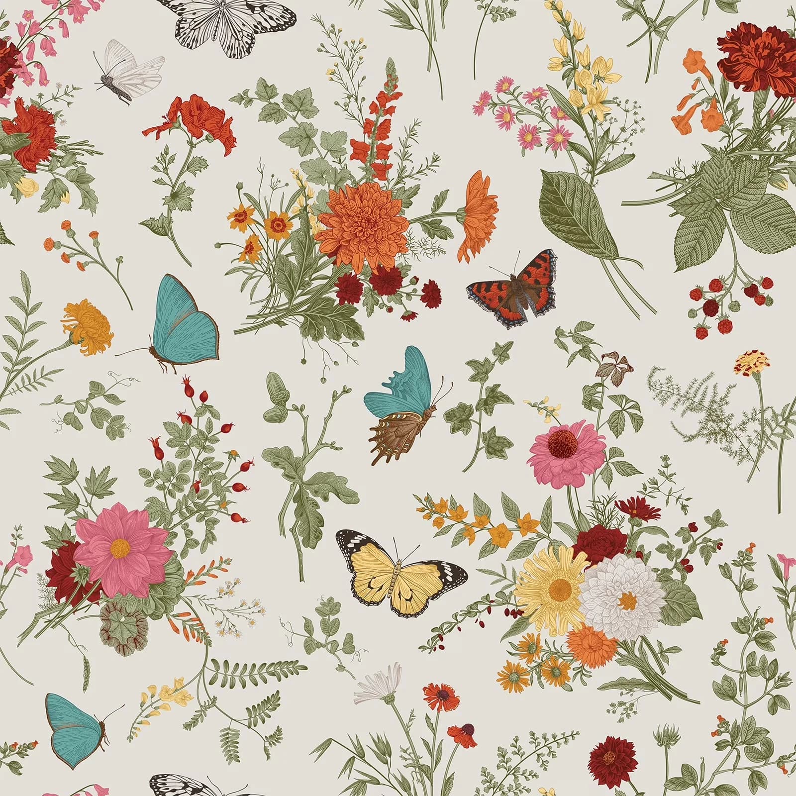 Wallpaper Essential with Removable, Waterproof - Multicolor Vinyl for Bedroom, Bathroom Model 1110E7