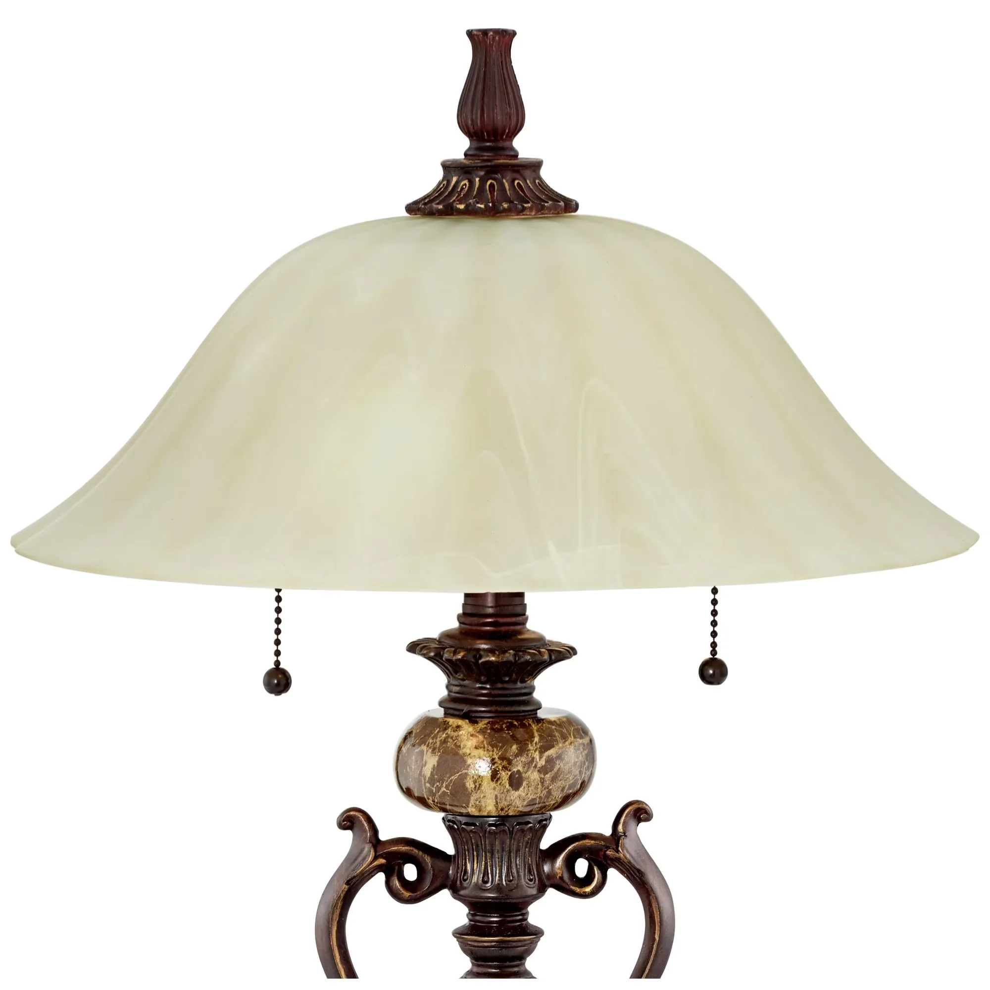 Table Lamp Essential with LED, Traditional - Metal Brown - Rustic Charm Model 4CFF46