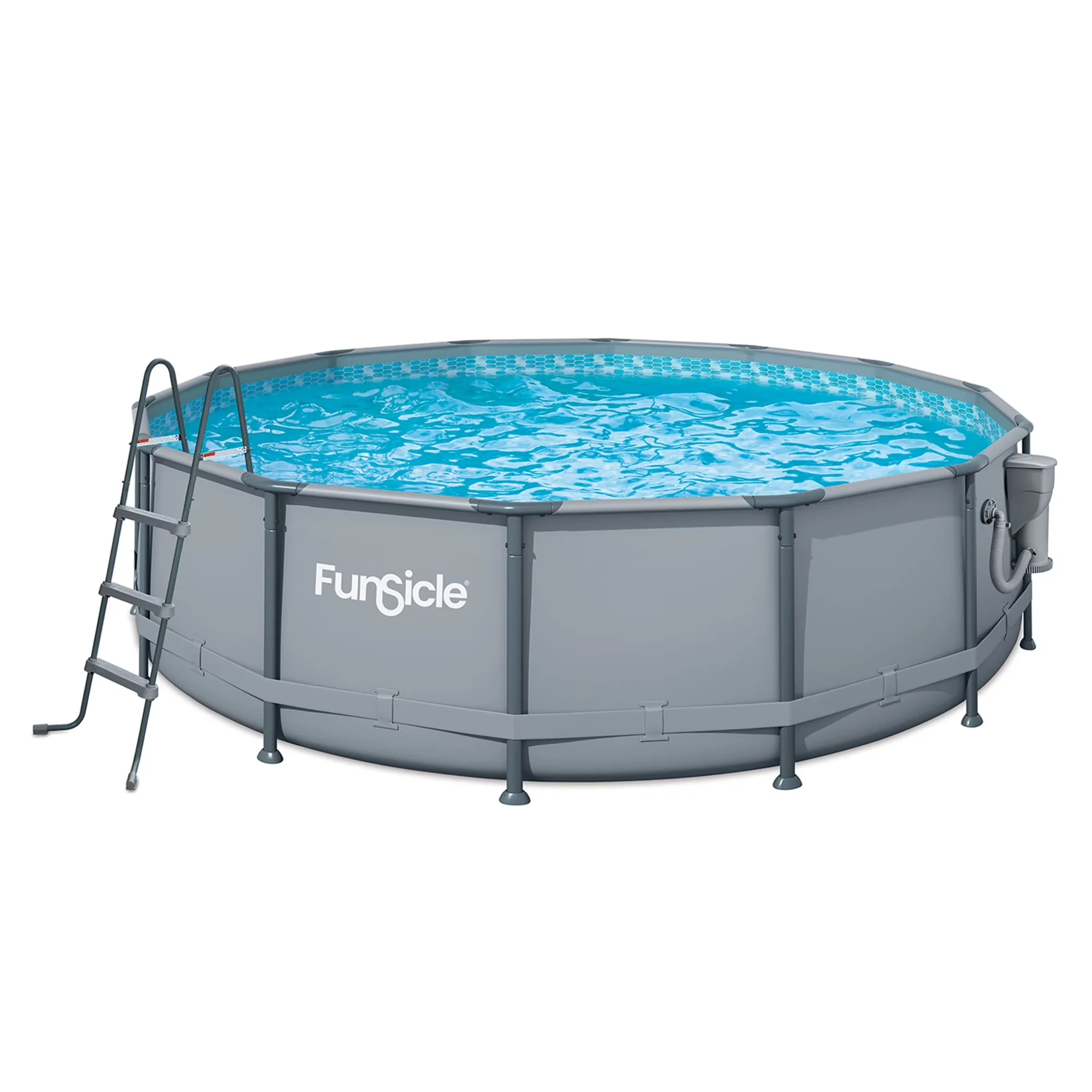 Sleek Above Ground Pool with Puncture Resistant, SureStep Ladder for secure pool access - Model 86AB41