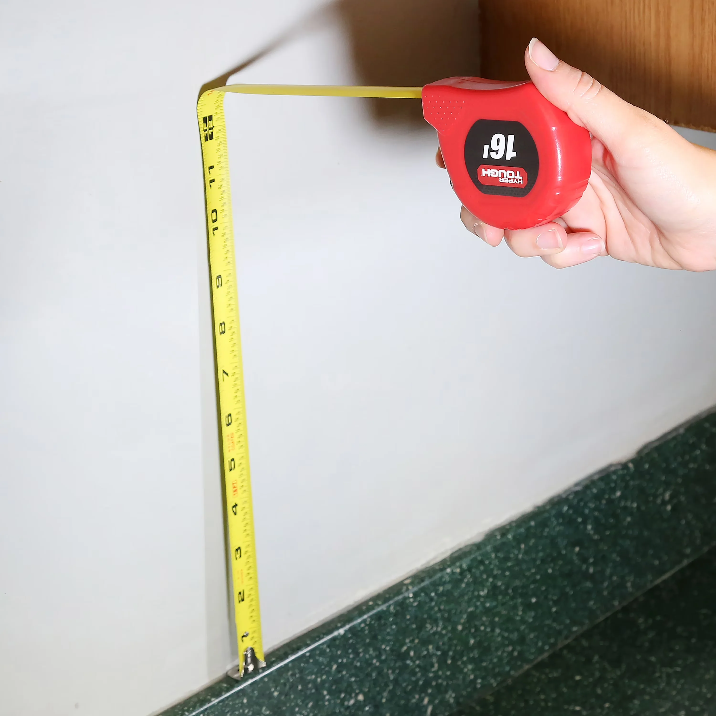 Innovative Measuring Layout with Accurate Measurement, Adjustable - Red Plastic, Steel Model A2AF38