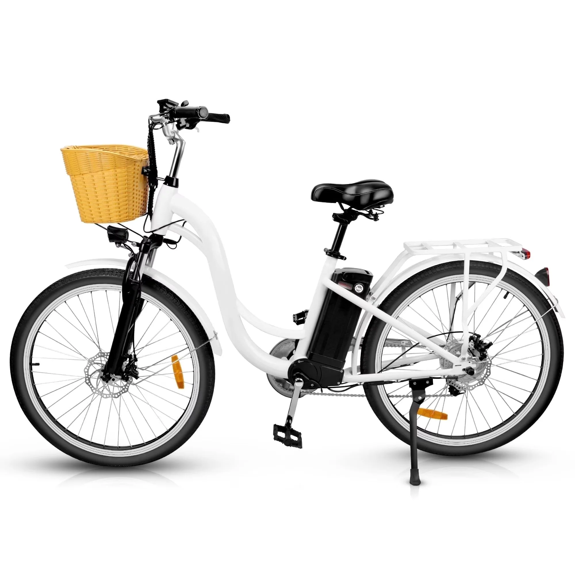Electric Bike Classic with Battery, 500W, City - Black - Modern Design Model 218C8D