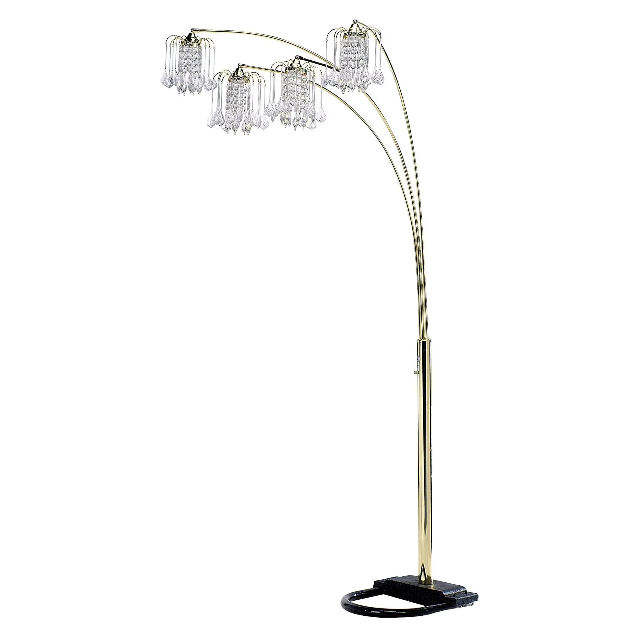 Compact Floor Lamp with Incandescent, Standard Lamps, Dimmable - Multicolor Metal Model F1B751