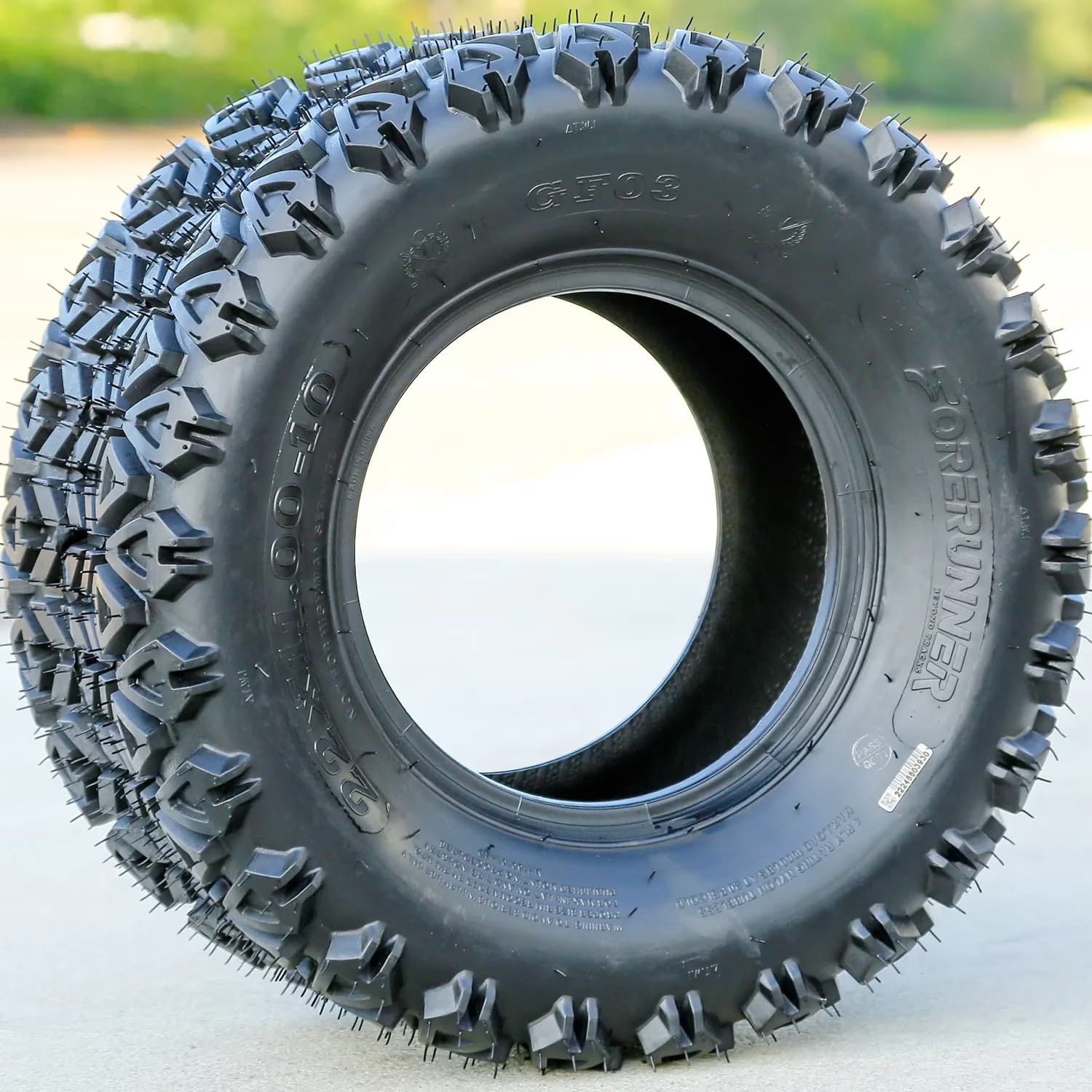 Golf Cart Tire Versatile with Low Maintenance, Wet Or Dry, All-Weather - Model F27A6C