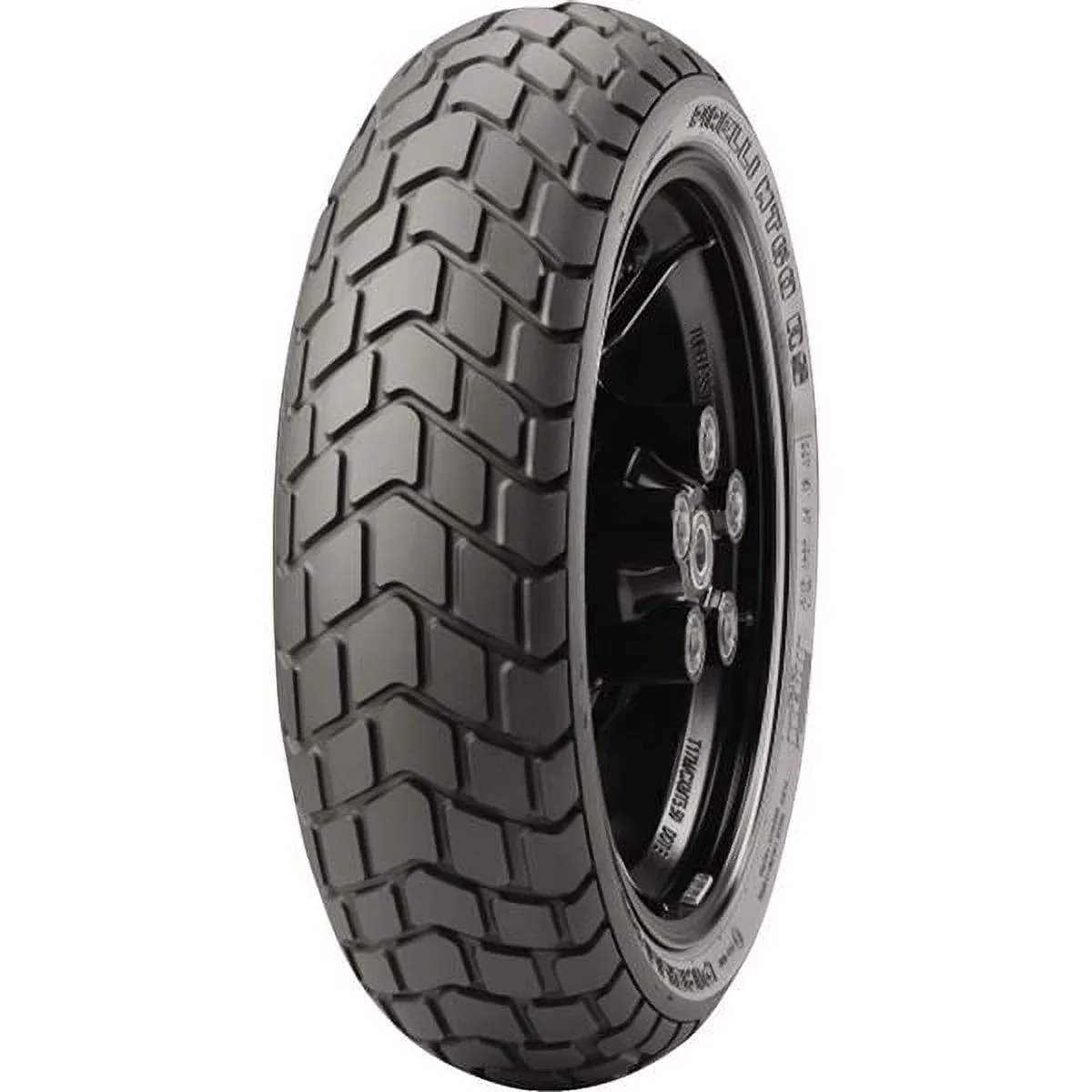 Sleek Motorcycle Tire with High-Speed, MT 60 RS Rear | 180/55R17 () - Black Model 7522AC