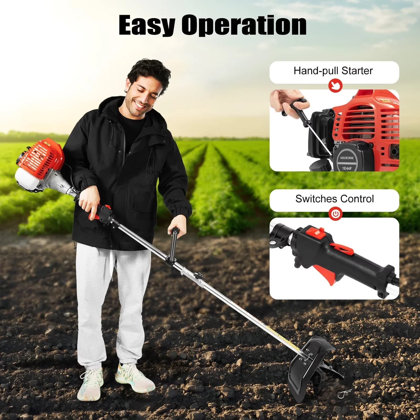 Efficient Trillers Cultivator - 7CC - Traditional Style Model 8A01AC
