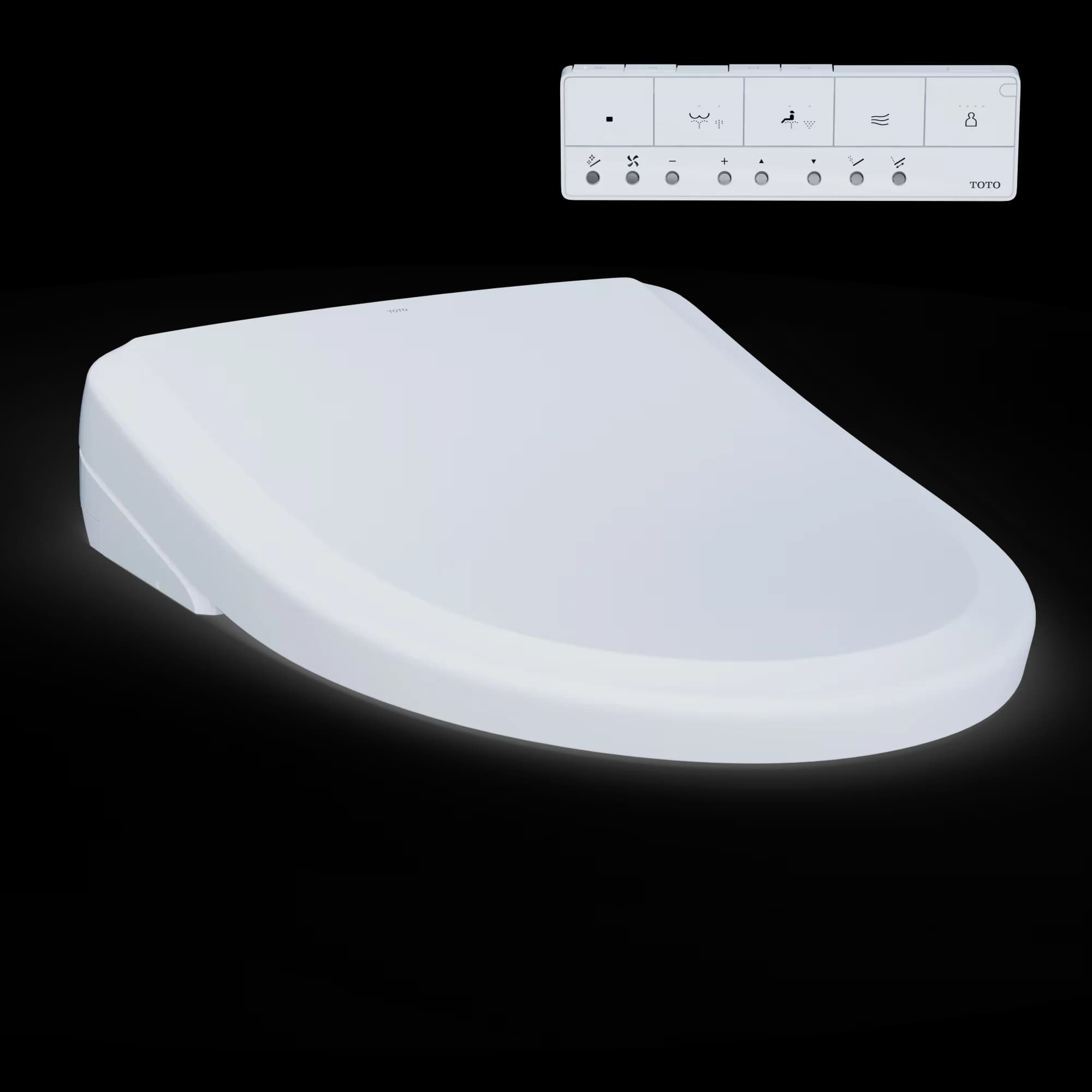 Essential Toilet Seats And Lid with Heated, Adjustable - White Plastic Model 2C37E6