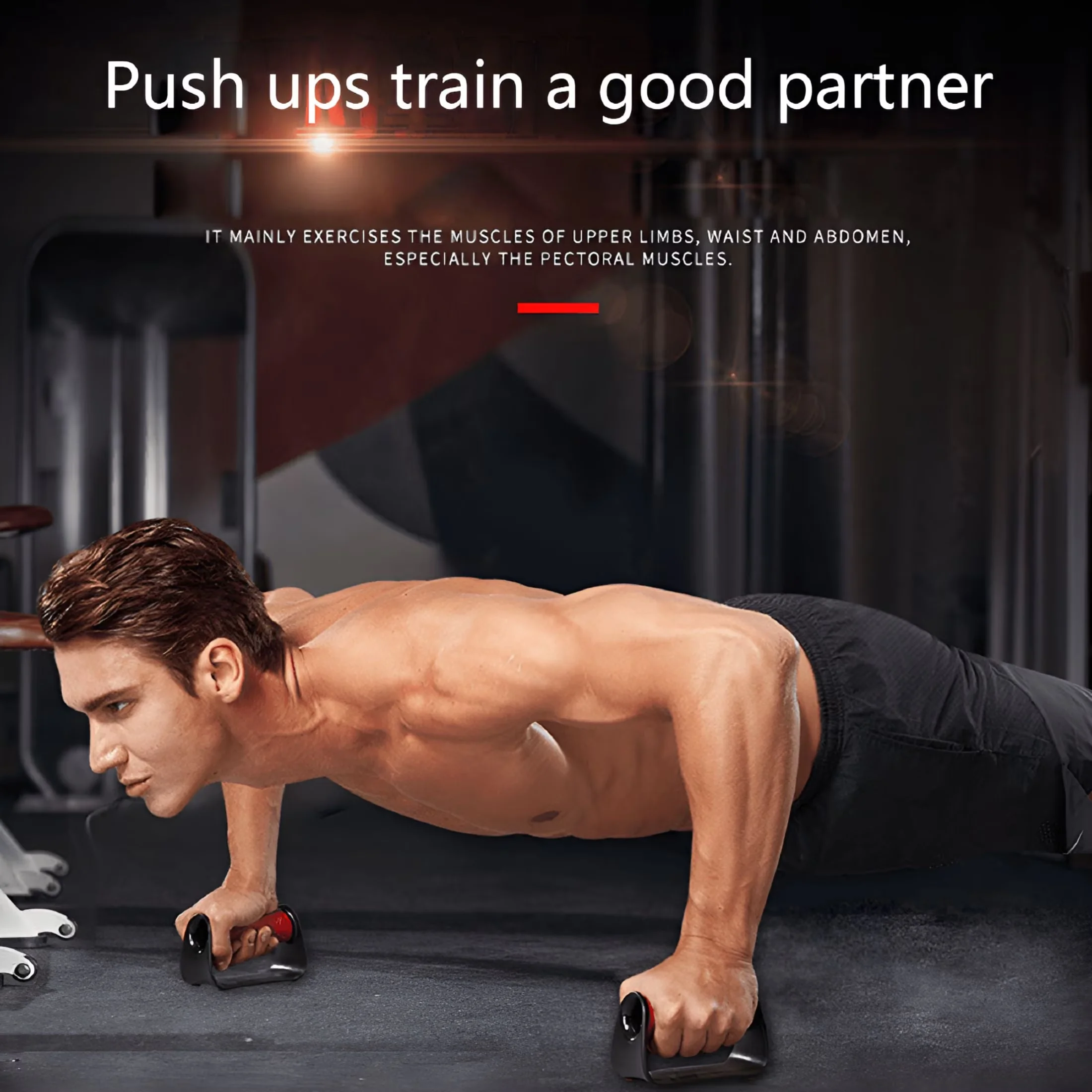 Home Gym Compact with All-Weather, Multi-Function Workout Equipment, 2026 New Push Up Bars - Pp+Tpe Model B619D4