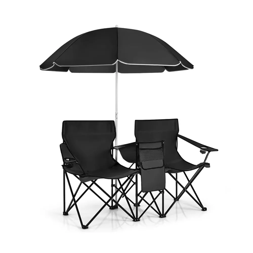 Beach Chair Compact with Weather-Resistant, Folding, Waterproof - Black for Picnic Model 64B587