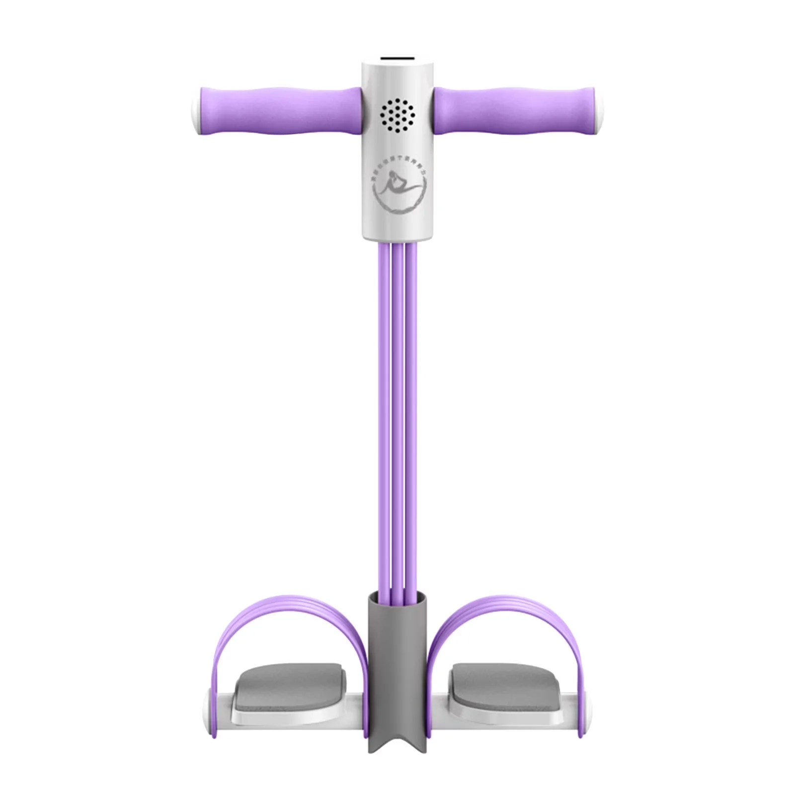 Home Gym Premium with Resistance Bands, Handles, Stirrup Puller - Nbr Foam Purple Model DE344C