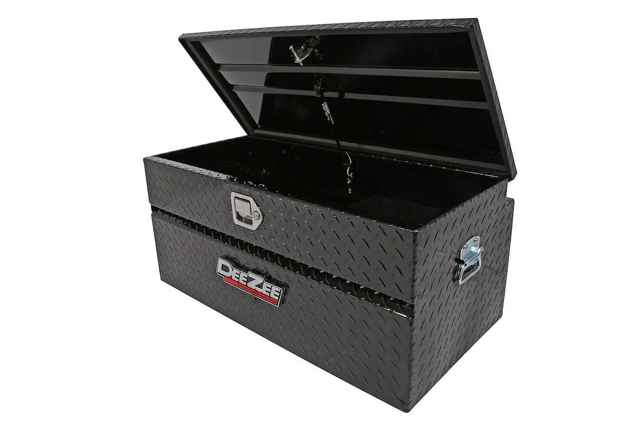 Modern Toolstorage with Adjustable, Deezee Universal Tool Box, Color:Black - Aluminum Red Model 645519