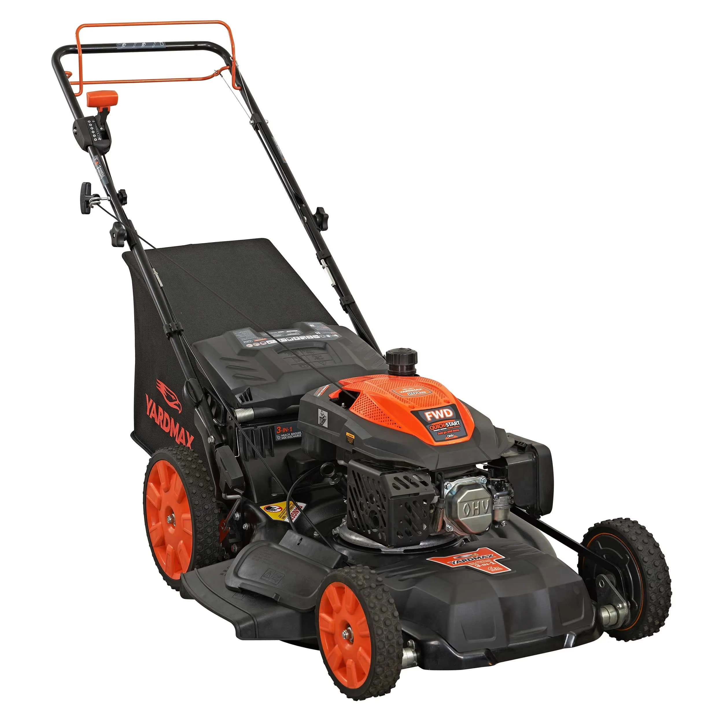 Efficient Push Mower with Seven Cutting Heights, 22" Self Propelled Lawn - Model 40DB62