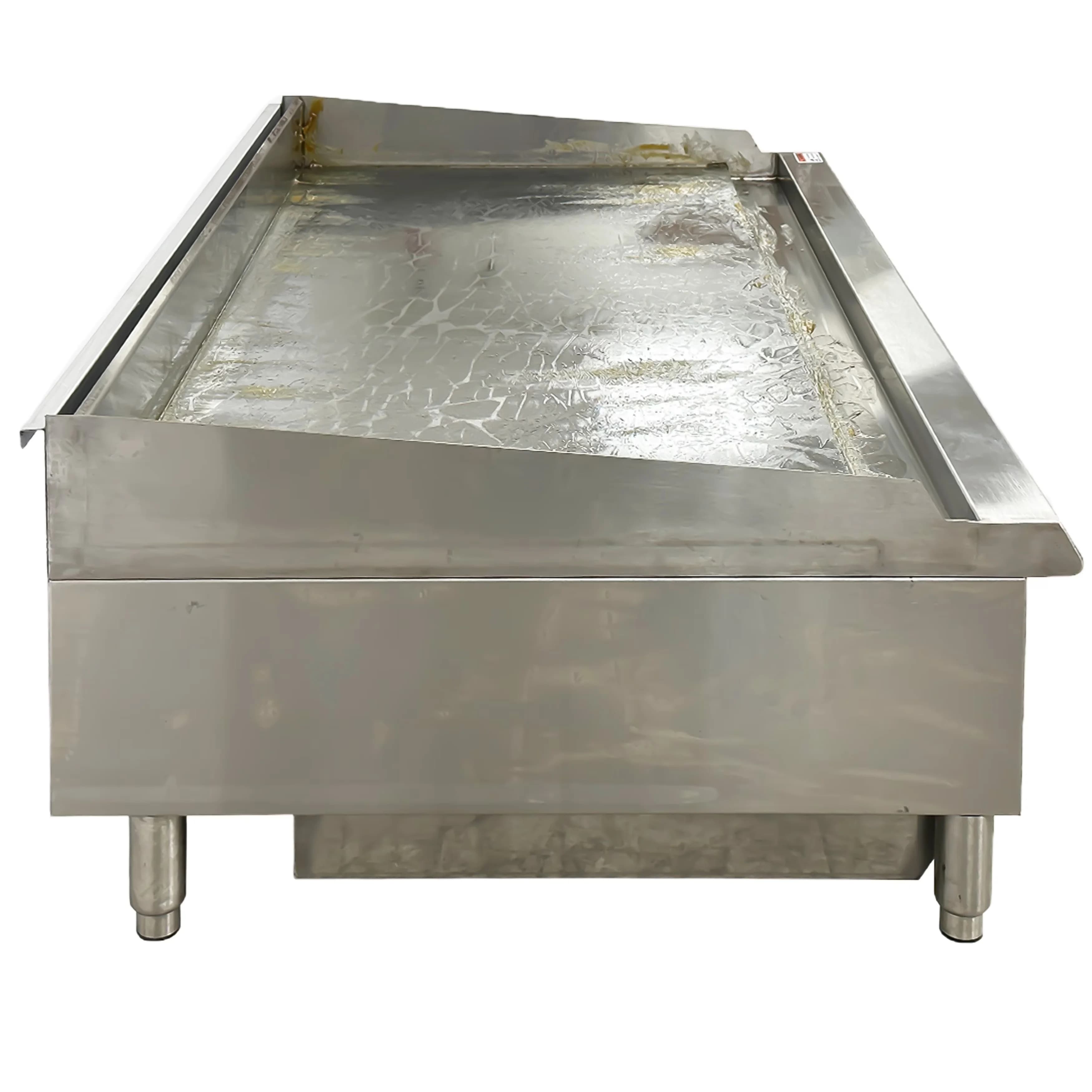 Flat Top Grill Essential with Adjustable, ETL, 48 in. Commercial Thermostat Griddle - Stainless Steel Model EE6496