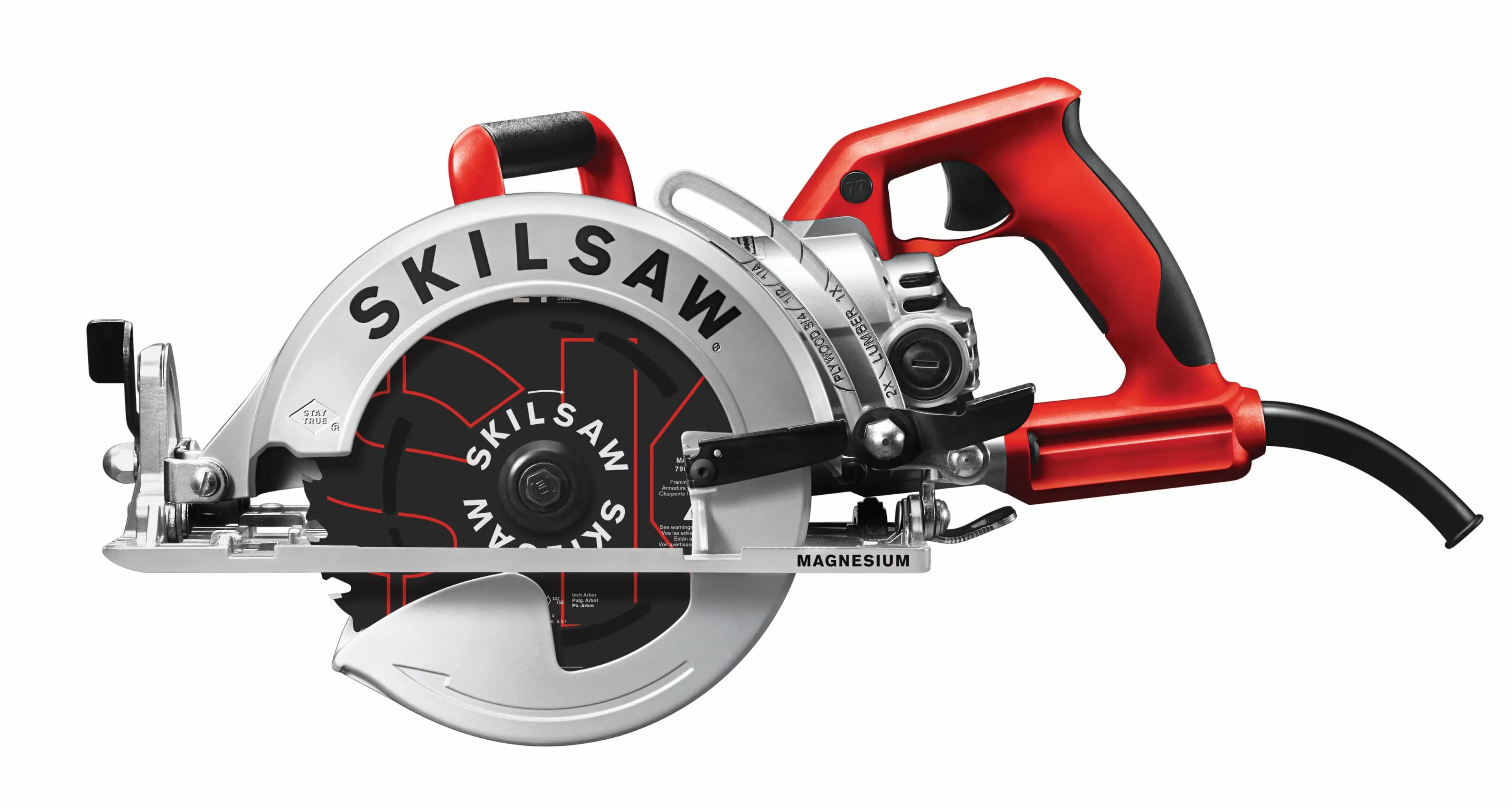 Quality Power Saw with Lightweight - Red SPT77WML-01 - Low Maintenance Model 6A2C19