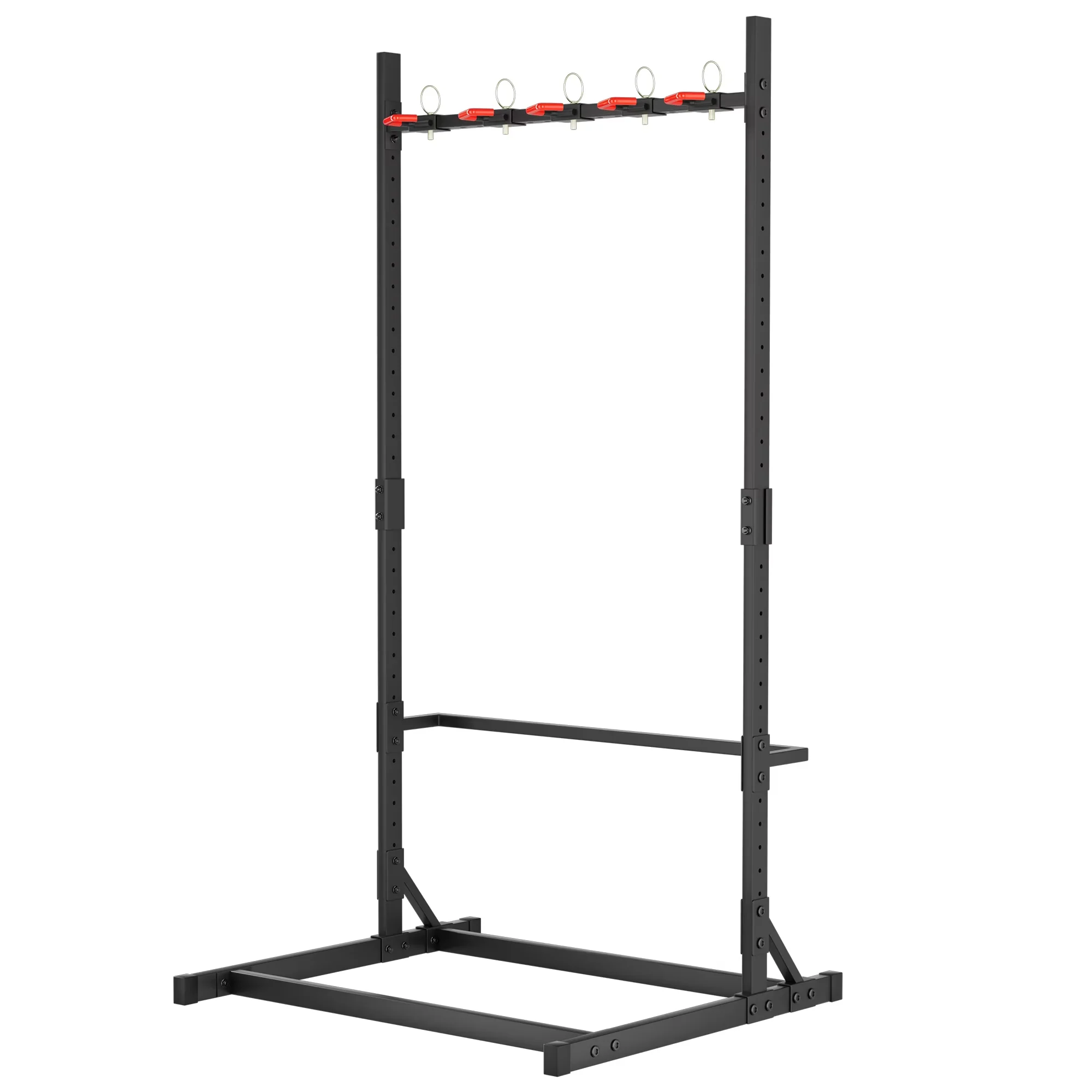Quality Garage Storage Supply with Adjustable, Heavy-Duty Freestanding Bike Rack - Black Alloy Steel for Garage Model 582872