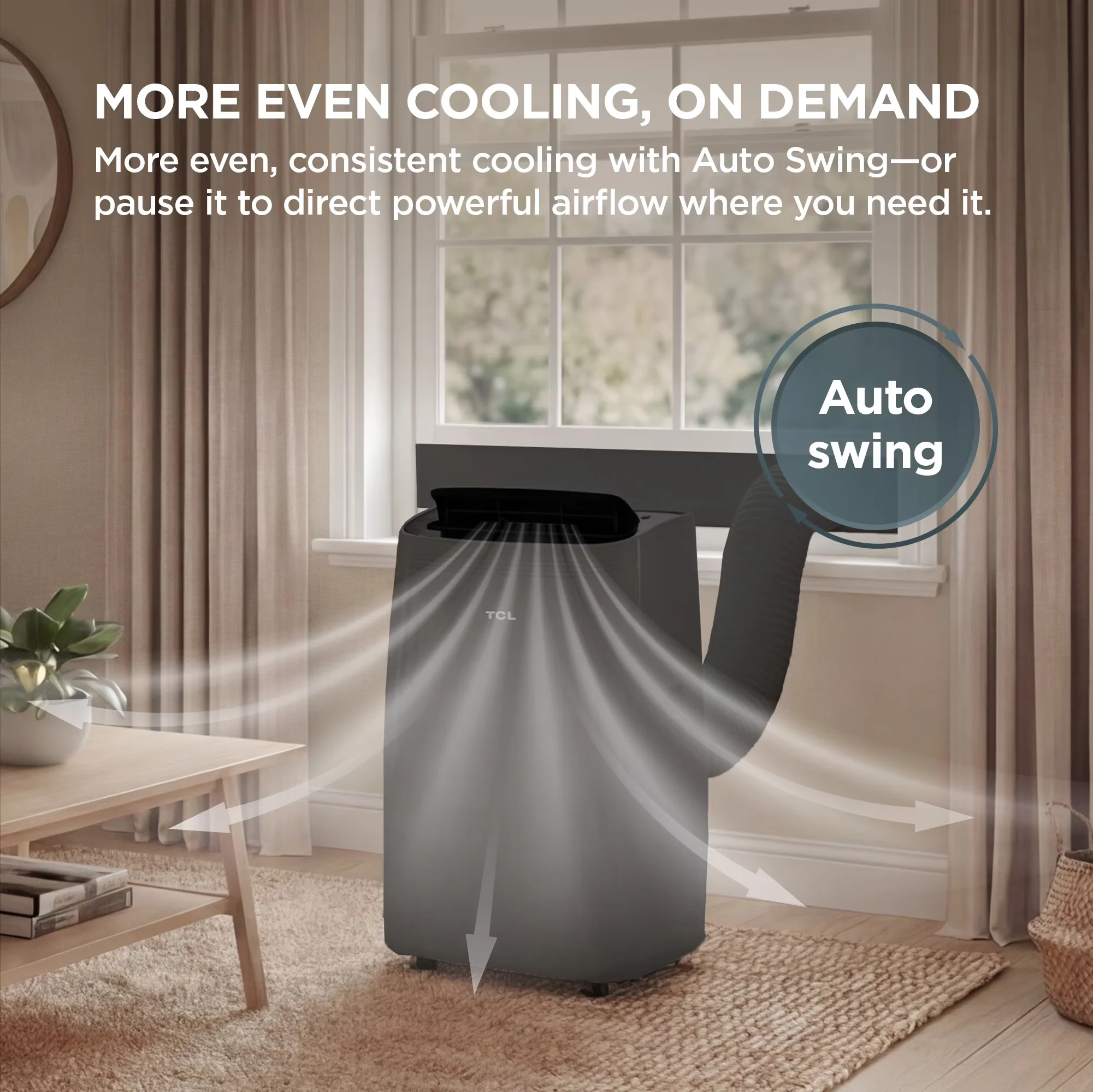 Essential Air Conditioner with 10000 BTU, Remote Controlled, 10000 BTU Smart Portable (Black) - Black Model 05471F