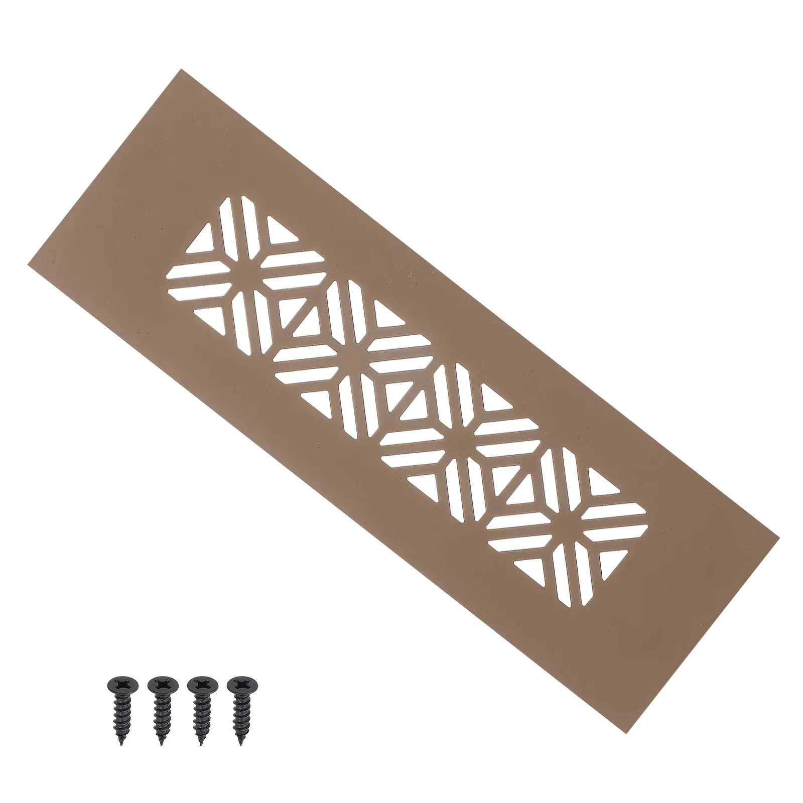 Grey Vinyl Flooring Vinyl Plank Flooring Compact with Inner Diameter Size: 114 x 35 mm, Durable and corrosion-resistant - Brown... Model B9B314