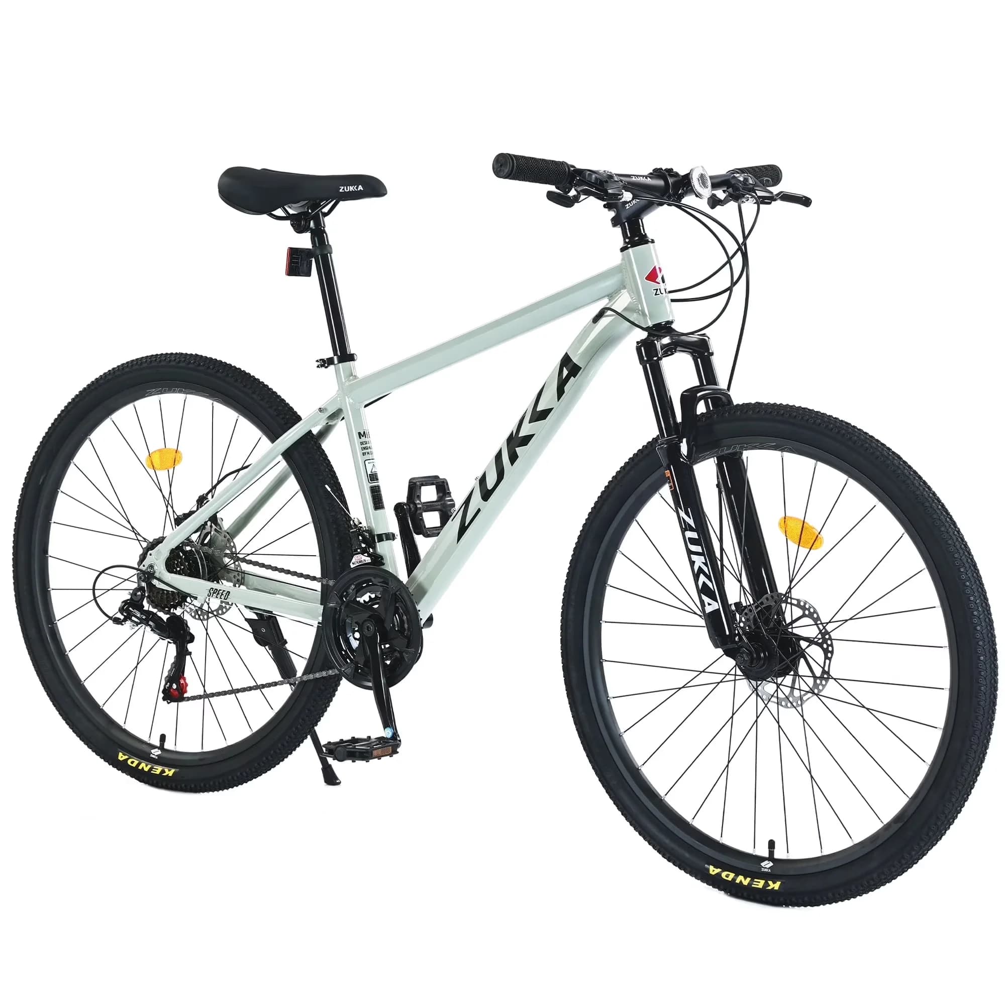 Classic Mountain Bike with Lightweight, 27.5 Inch, 21 Speed Bicycle - Green Model A58BC6
