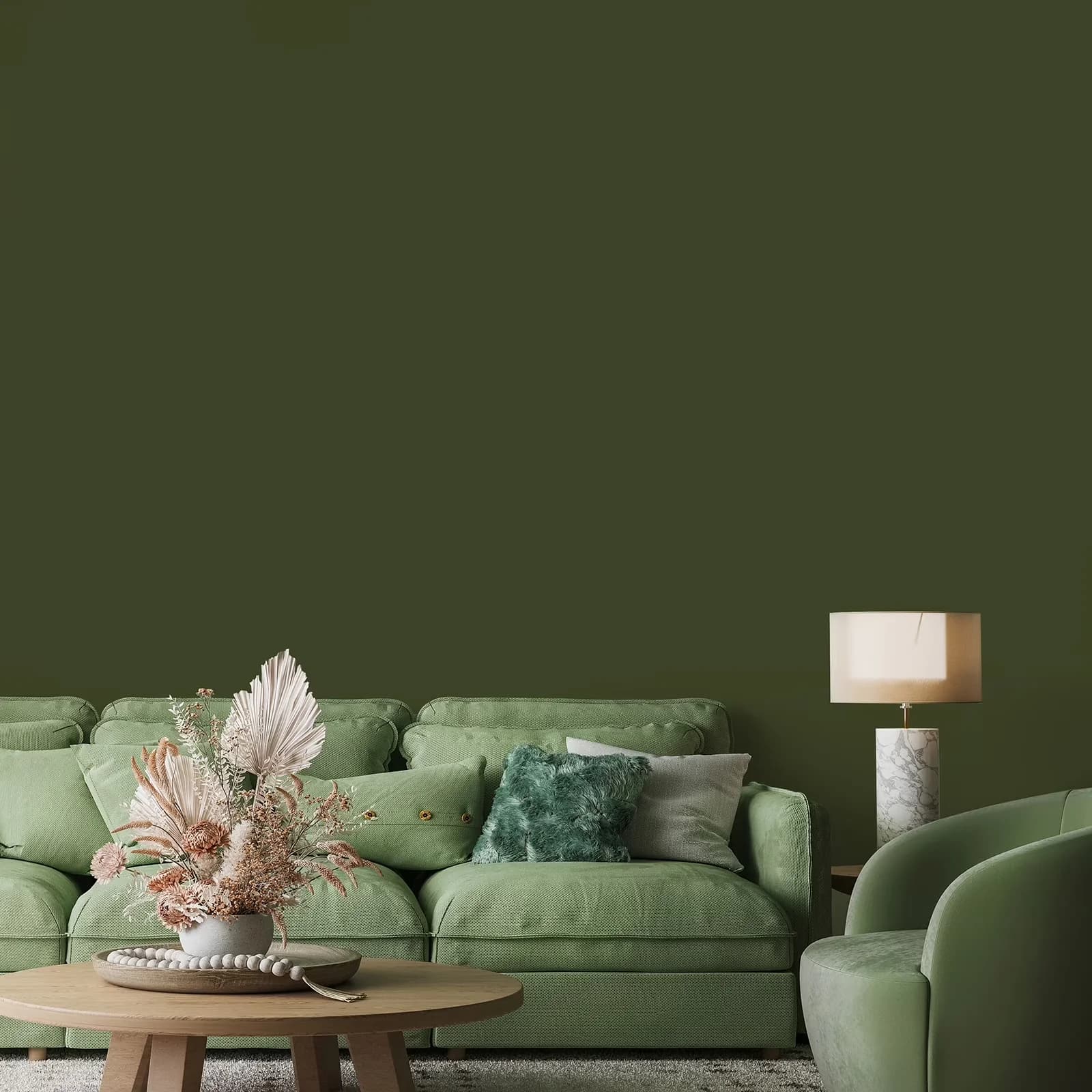 Versatile Wallpaper with Removable, Stain Resistant, Waterproof - Vinyl Green Model 9A9257