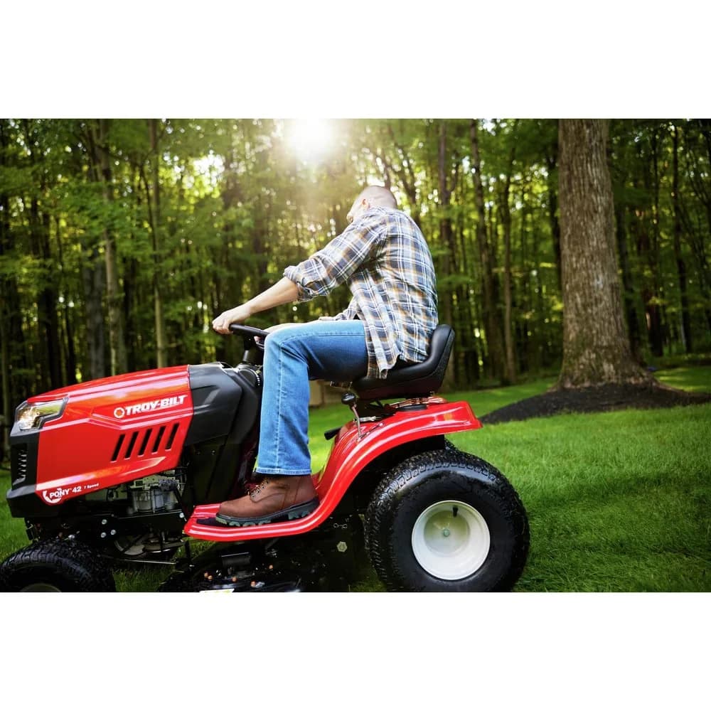 Stylish Riding Lawn Mower with Headlights, Pony 42 500cc - 13AM77BSA23 Model 84917F
