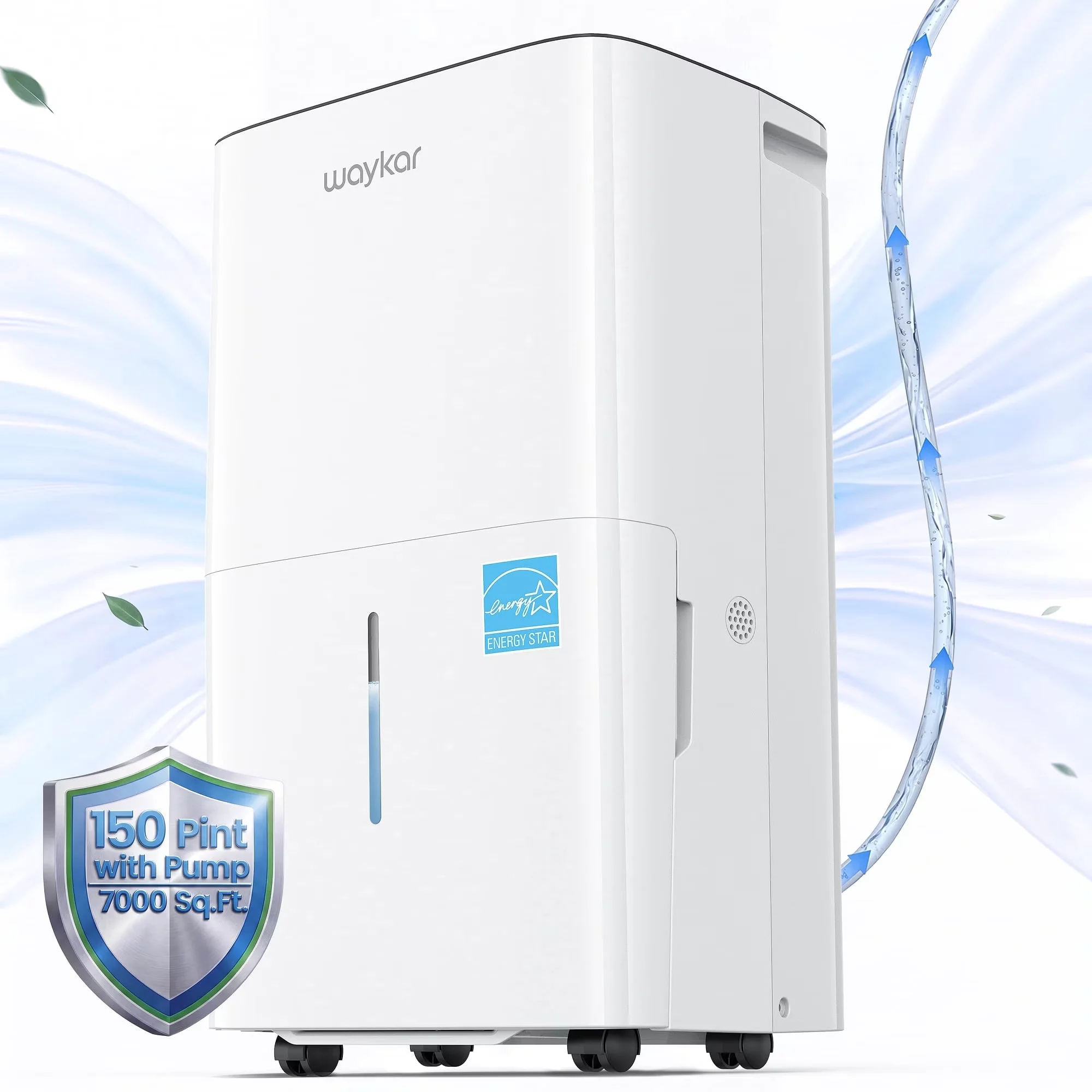 Modern Dehumidifier with Adjustable Humidistat, Automatic Defrost Control - Model 00E4D2
